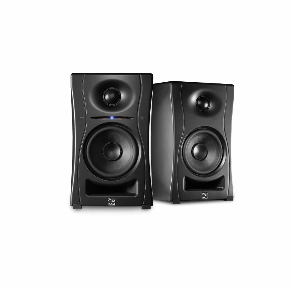 Kali Audio - LP-UNF-EU Coppia di monitor Ultra Near Field biamplificati 160 watt, sistema audio di alta qualità, monitor da studio, EQ limite, connettività hi-fi con Bluetooth/USB-C, TRS, RCA, nero