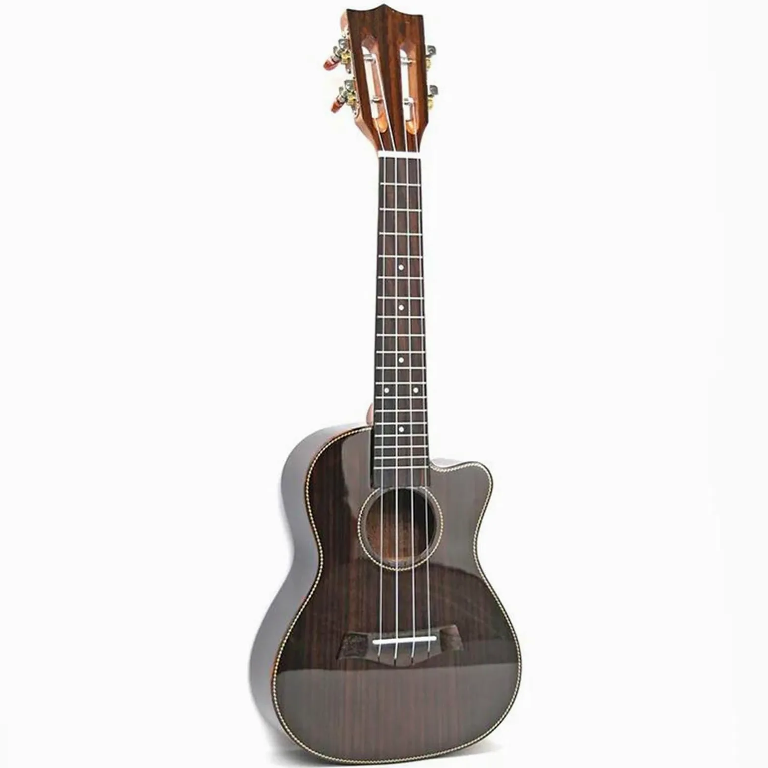 Ukulele Ukulele 23 26 Pollici Lucido Palissandro Elettrico Acustico Concerto Chitarra Tenore Chitarra Corpo Leggero 4 Corde Chitarra Ukulele(23 Inches)