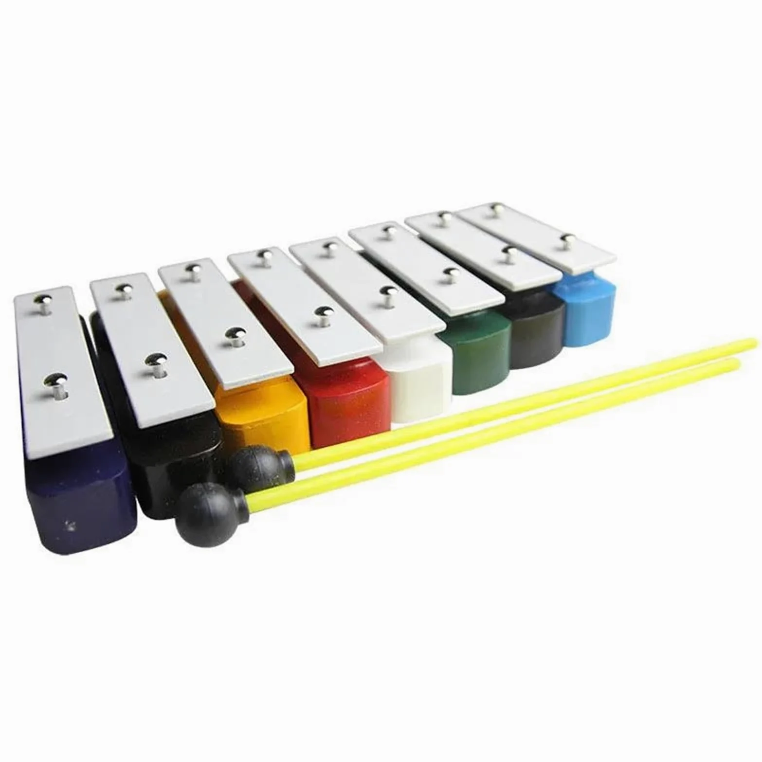 Xilofoni Percussion Kit Xilofono Piastra In Alluminio A 8 Toni E Mattone Sonoro In Legno Con Martello Percussivo