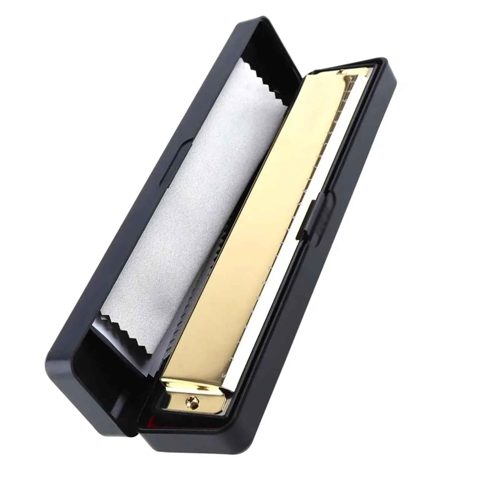 armonica a bocca Strumenti Musicali Per Armonica A Bocca Per Arpa In Oro 24 Fori 8K Titanio Armonica Tremolo Chiave Tono C