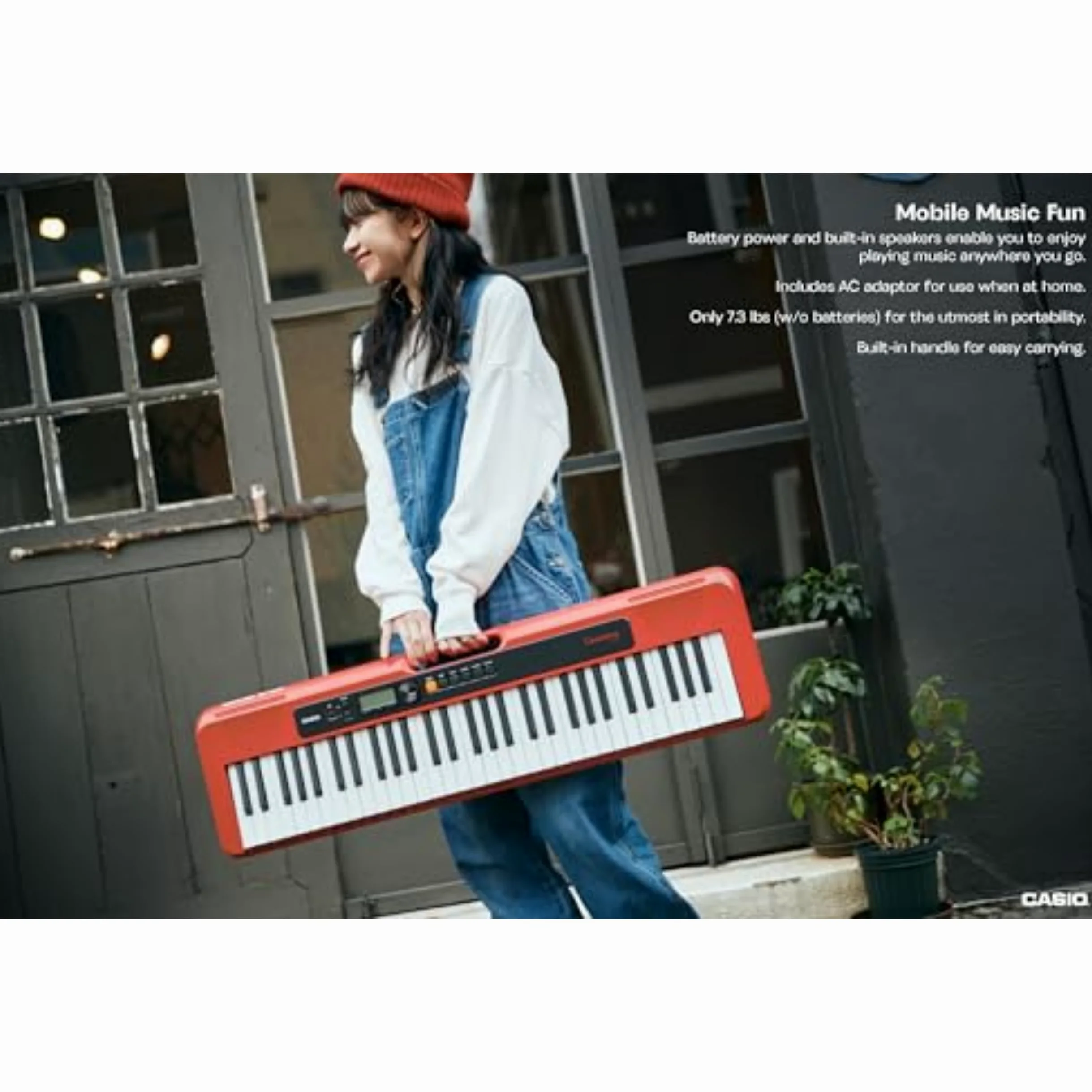 Casio Casiotone, 61-Key Portable Keyboard (CT-S200RD)