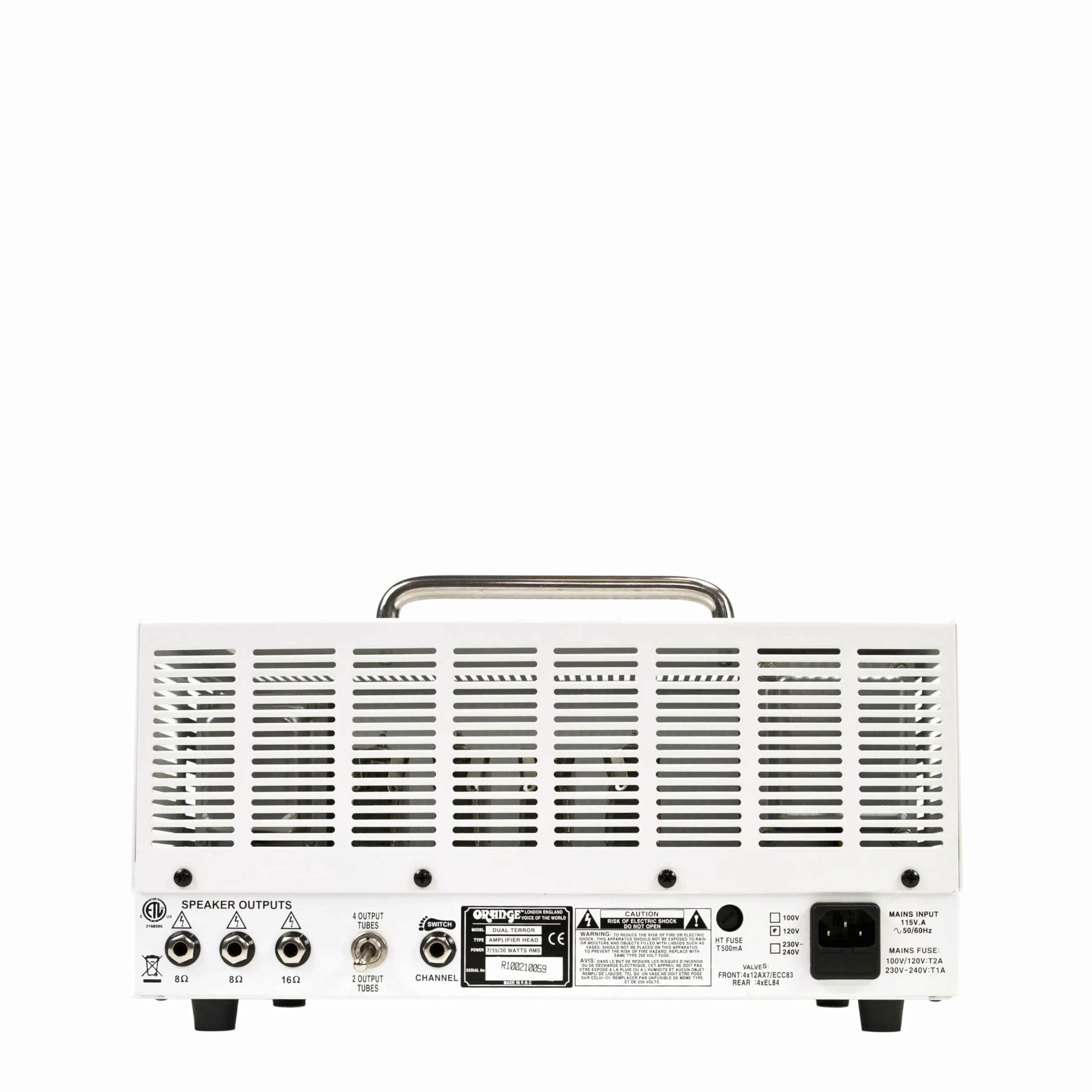 Orange Dual Terror Guitar Tube Amplif ier Head - Amplificatore a tubo per chitarre elettriche