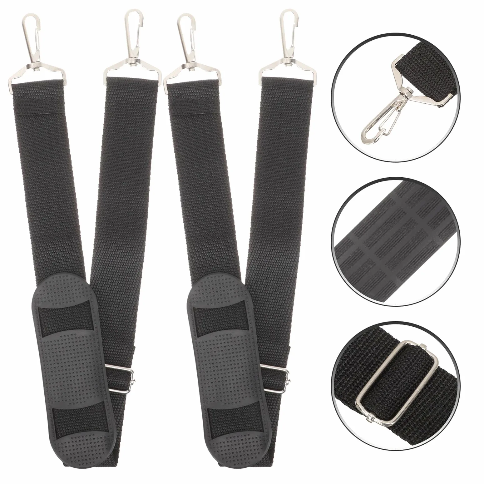 Alasum Cinghie Imbottite Spallacci Comodi 2 Pezzi Set per Custodia Violino in Canvas Nero per Performance all Aperto