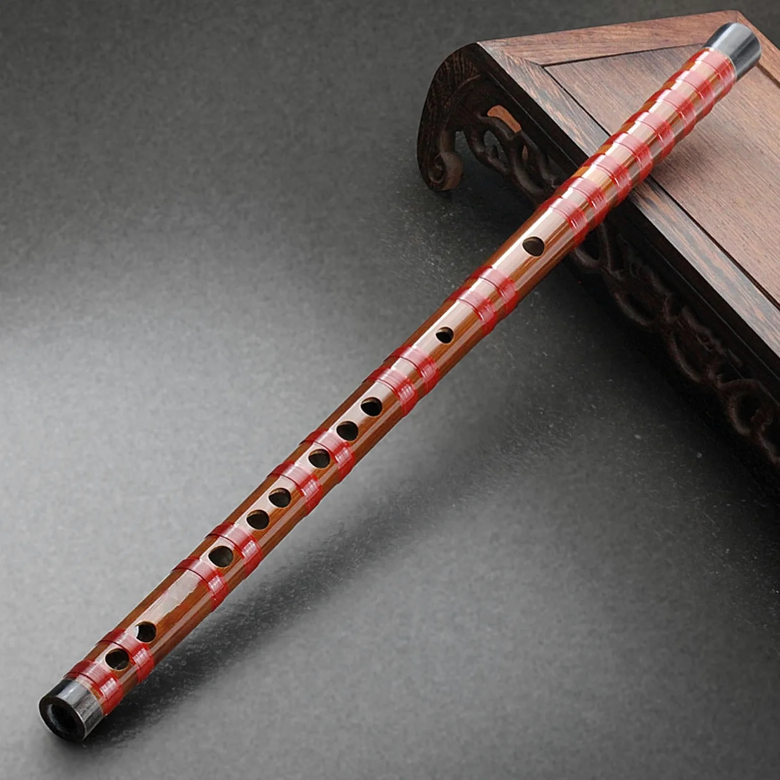 Flauto di bambù professionale Flauto Di Bambù Professionale Flauto Traverso Flauto Speciale Per Esame Di Grado Marrone Una Sezione (Color : G)