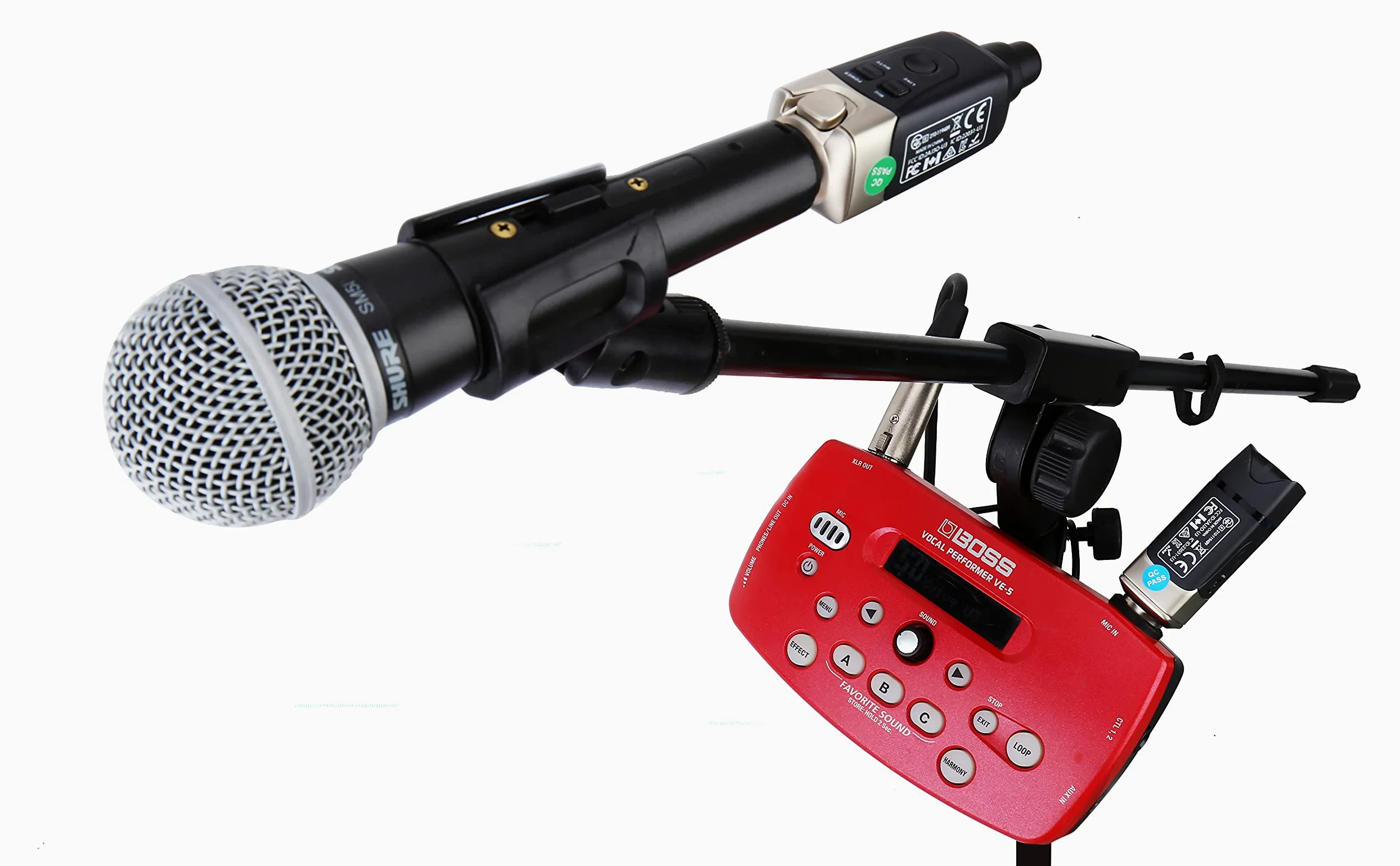 XVIVE U3 - Sistema Microfono Wireless Ricaricabile con Trasmettitore/Ricevitore, Trasmissione in Banda 2,4Ghz - 5 Ore di Autonomia, Compatibile con Mixer Audio, Microfono Dinamico e Casse Acustiche