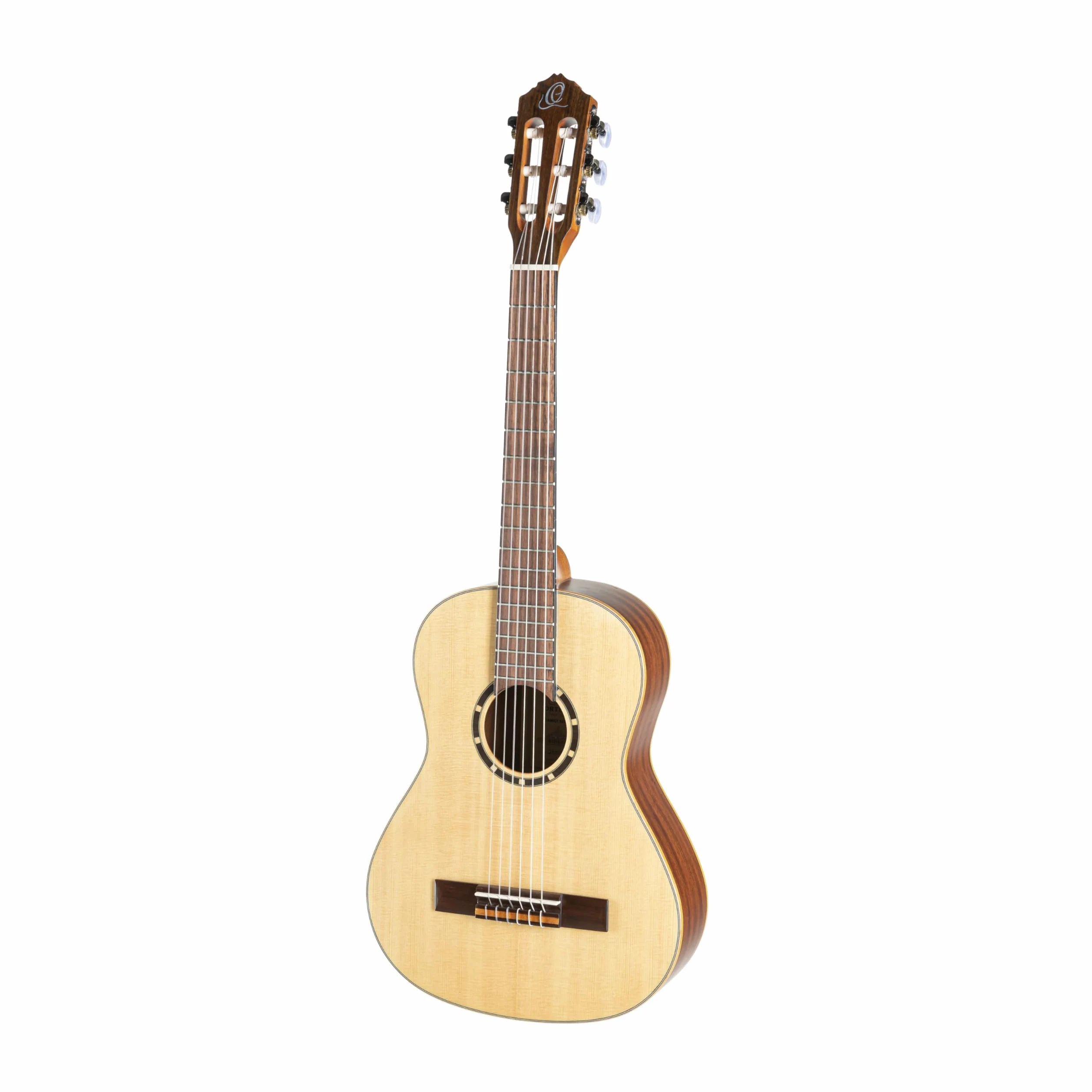 Ortega Guitars Chitarra Concerto per Mancini Misura 1/2 - Serie Family - include Gig Bag - top in mogano/abete (R121L-1/2)