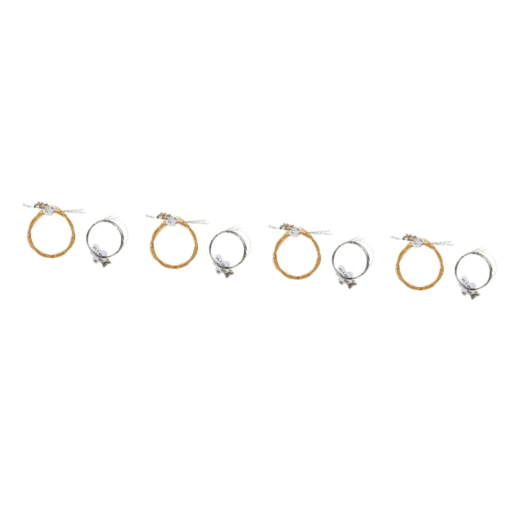 TOYANDONA 4sets Corde Per Lira Metallo Sostituzioni Pratiche Per Strumenti Musicali Accessori Lira Di Alta Qualità
