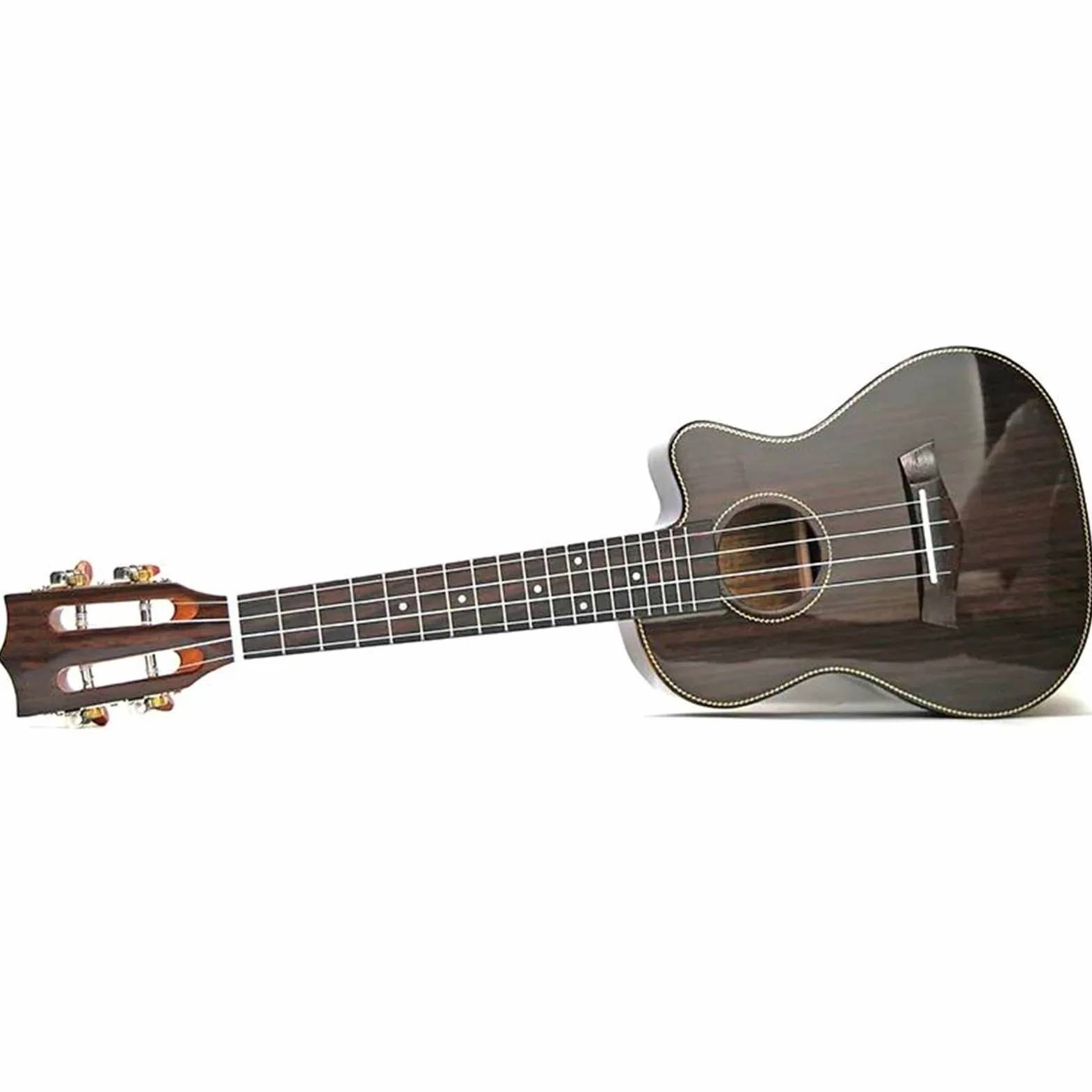 Ukulele Ukulele 23 26 Pollici Lucido Palissandro Elettrico Acustico Concerto Chitarra Tenore Chitarra Corpo Leggero 4 Corde Chitarra Ukulele(23 Inches)