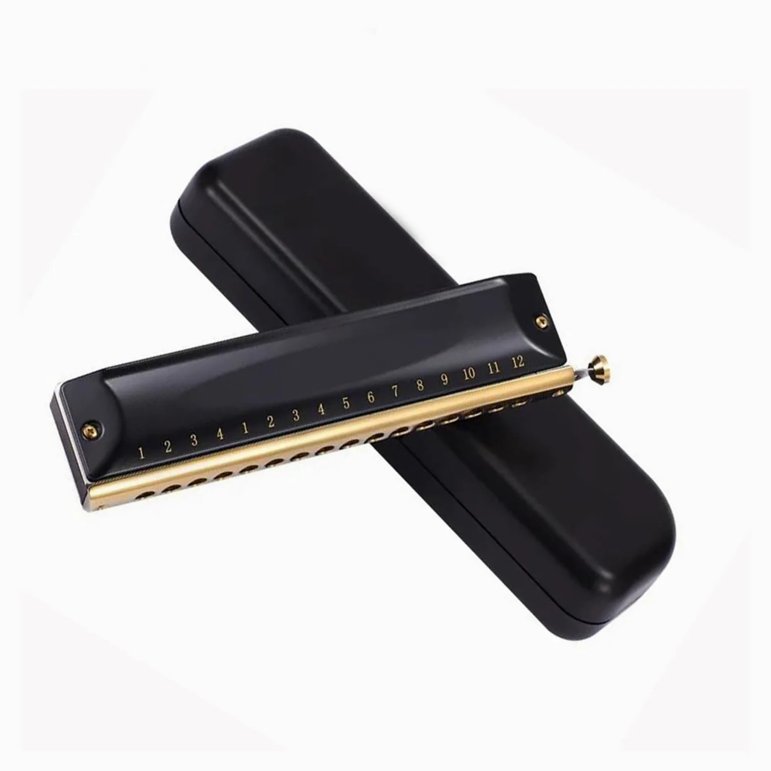 armonica a bocca Armonica Cromatica A 12/16 Fori Armonica Di Livello Professionale Fisarmonica Per Strumenti Musicali Di Fascia Alta (Color : 16 Holes)
