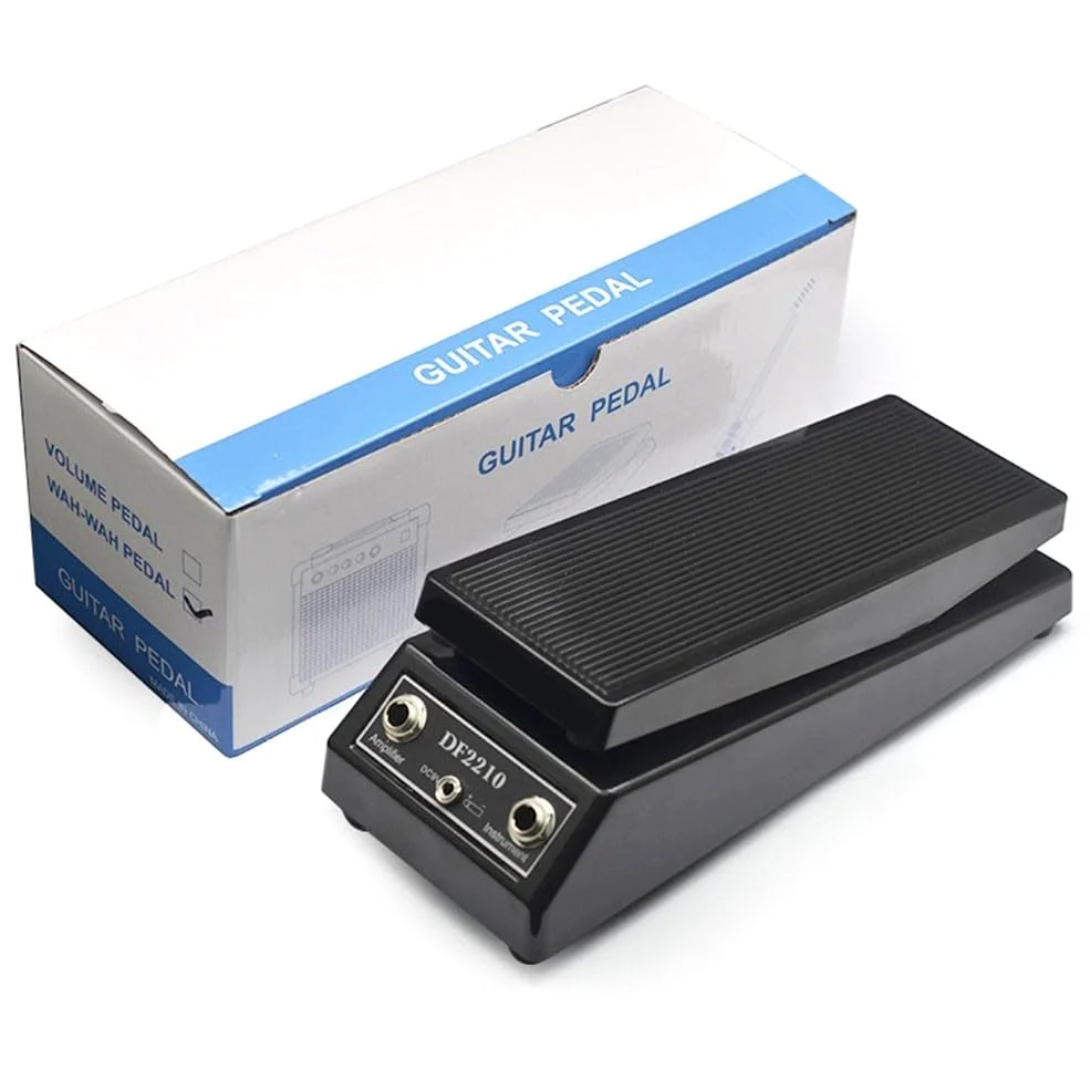 DAZZLEEX Wah-Wah DF2210 - Pedale per effetti per chitarra, con funzione Sweep e On-Off, struttura in ABS, compatibile con chitarre elettriche e bassi, colore: nero