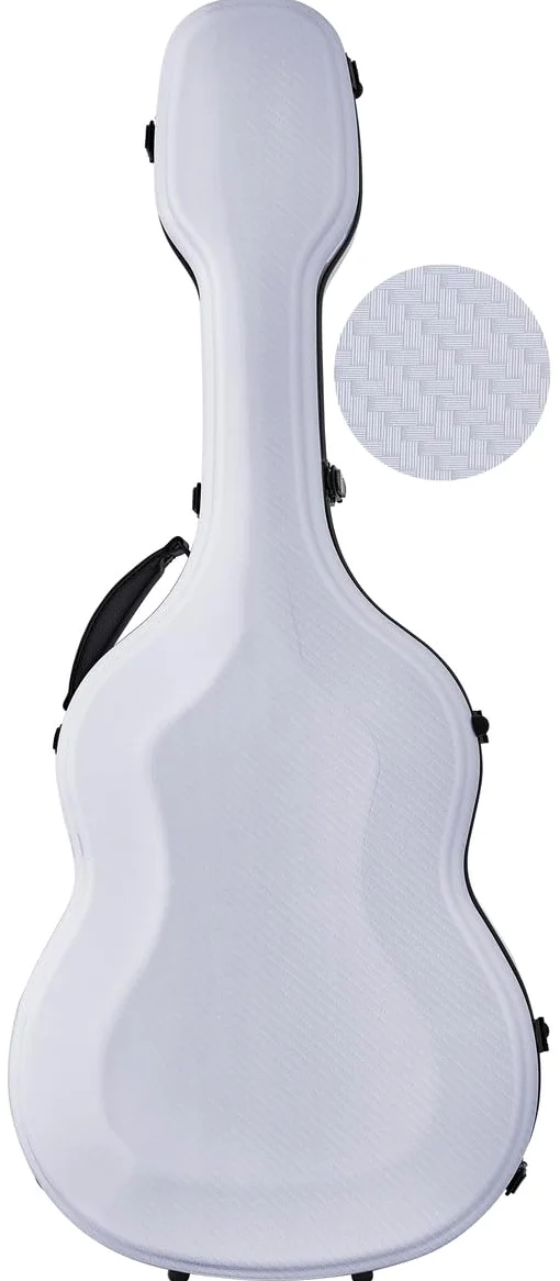 M-Case Sagomata Custodia per chitarra Classica 39” - 4/4 Fiberglass Ultra Light special argento