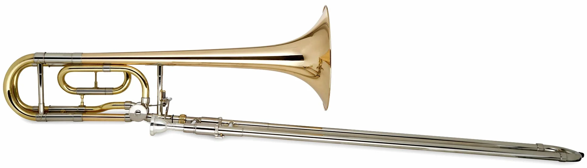 Classic Cantabile Brass QP-42 Trombone Quart - Accordatura: Bb/F - Campana in ottone dorato - Coulisse interna in nickel argento - Campana: 215 mm - Diametro: 13,89 mm - Inclusi bocchino e custodia
