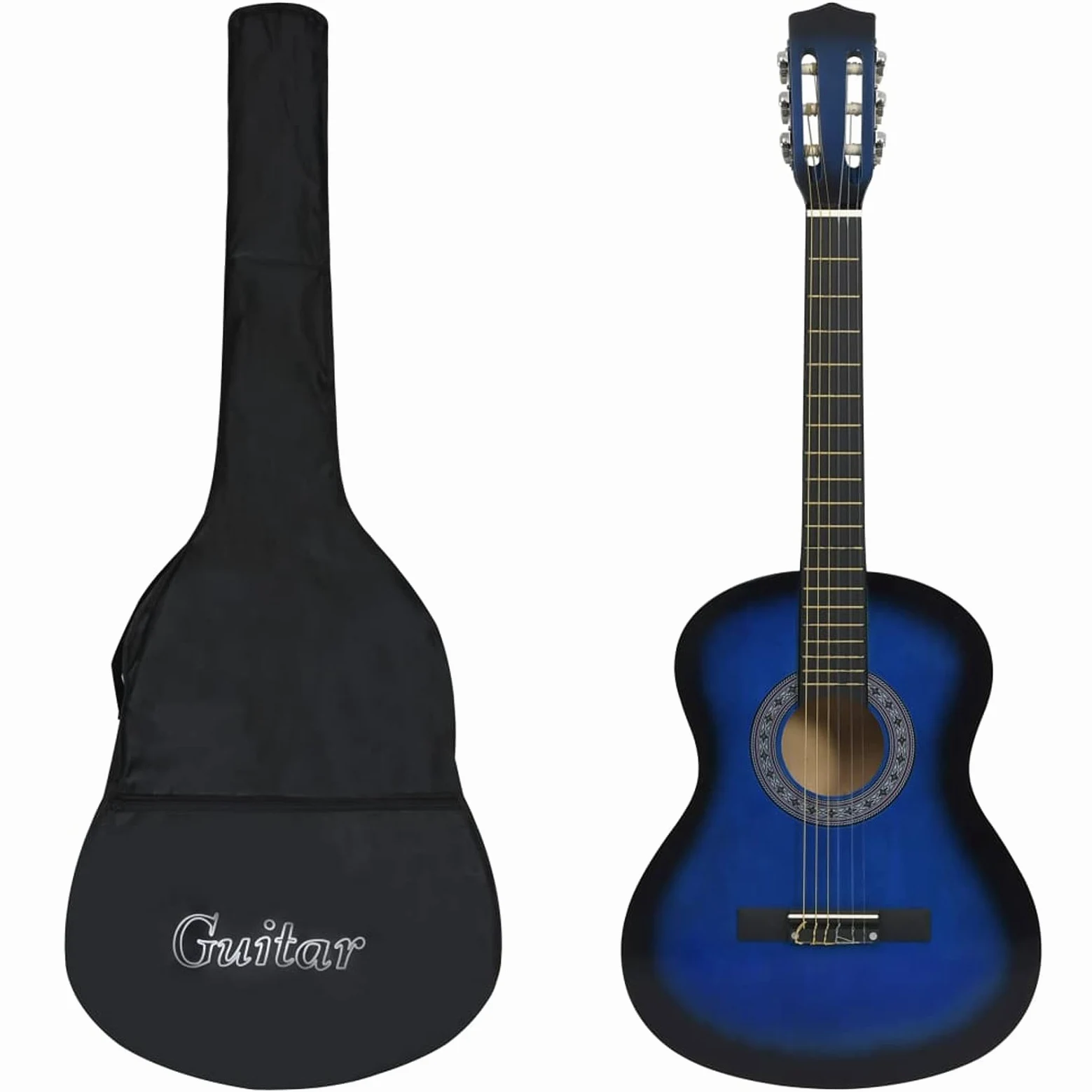 Chitarra Classica per Principianti con Custodia Blu 3/4 36",Arte e Svago,Hobby e Arti Creative,Strumenti Musicali,Strumenti a Corda,Chitarre-3055888