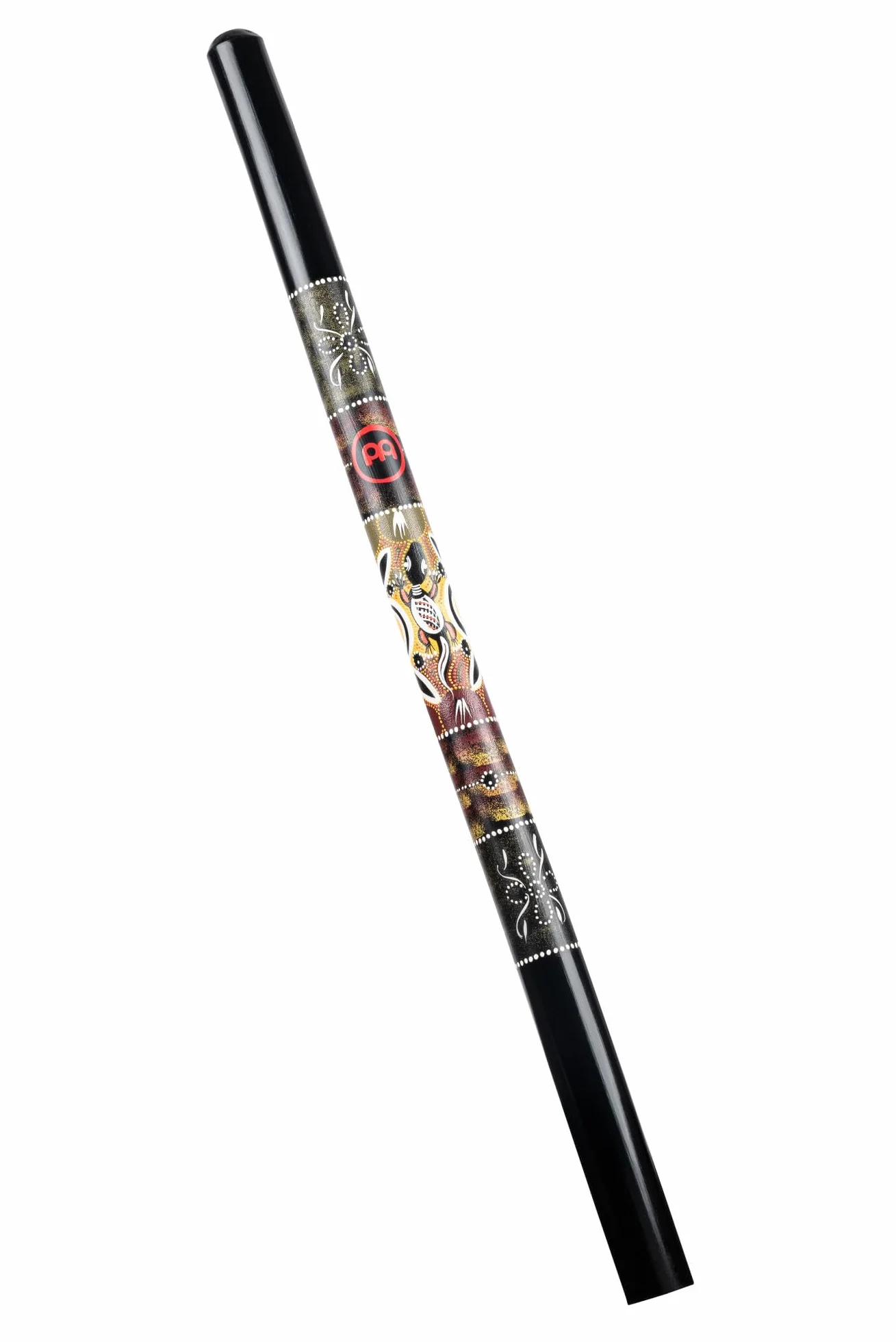 Meinl Percussion DDG1-BK, Didgeridoo in legno con dettaglio dipinto a mano, 120 cm, 47", Nero
