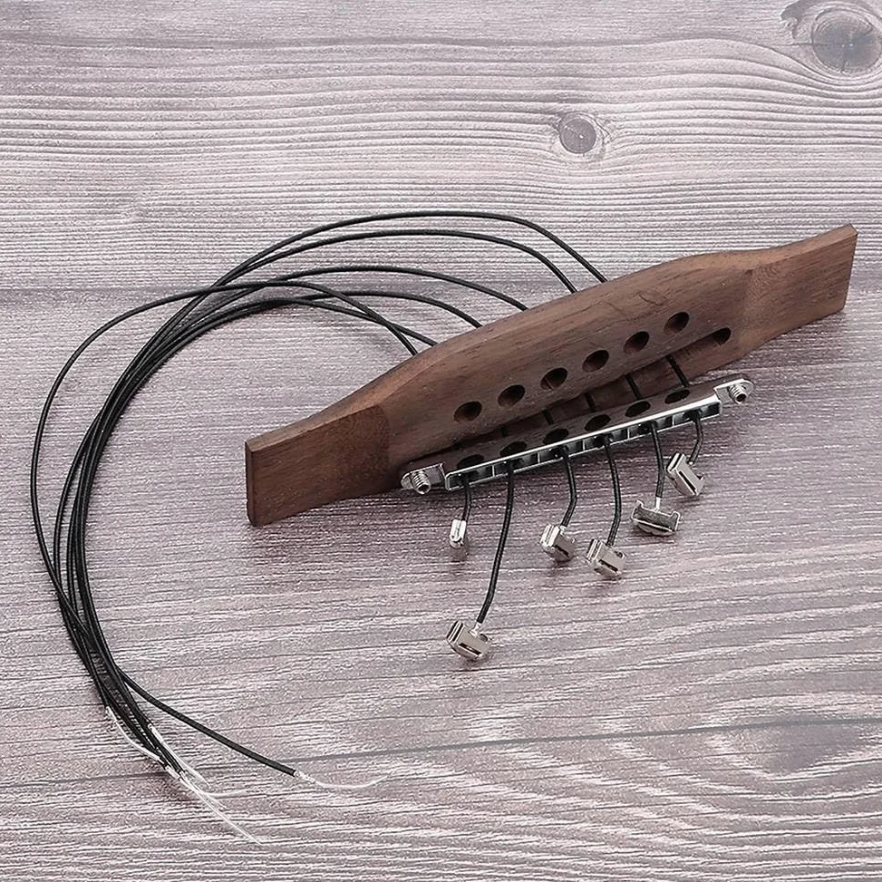 Pickups A Ponte Piezoelettrici per Chitarre Acustiche 6 Corde Componenti di Ricambio Qualità del Suono Granulosa per Chitarra Elettrica.