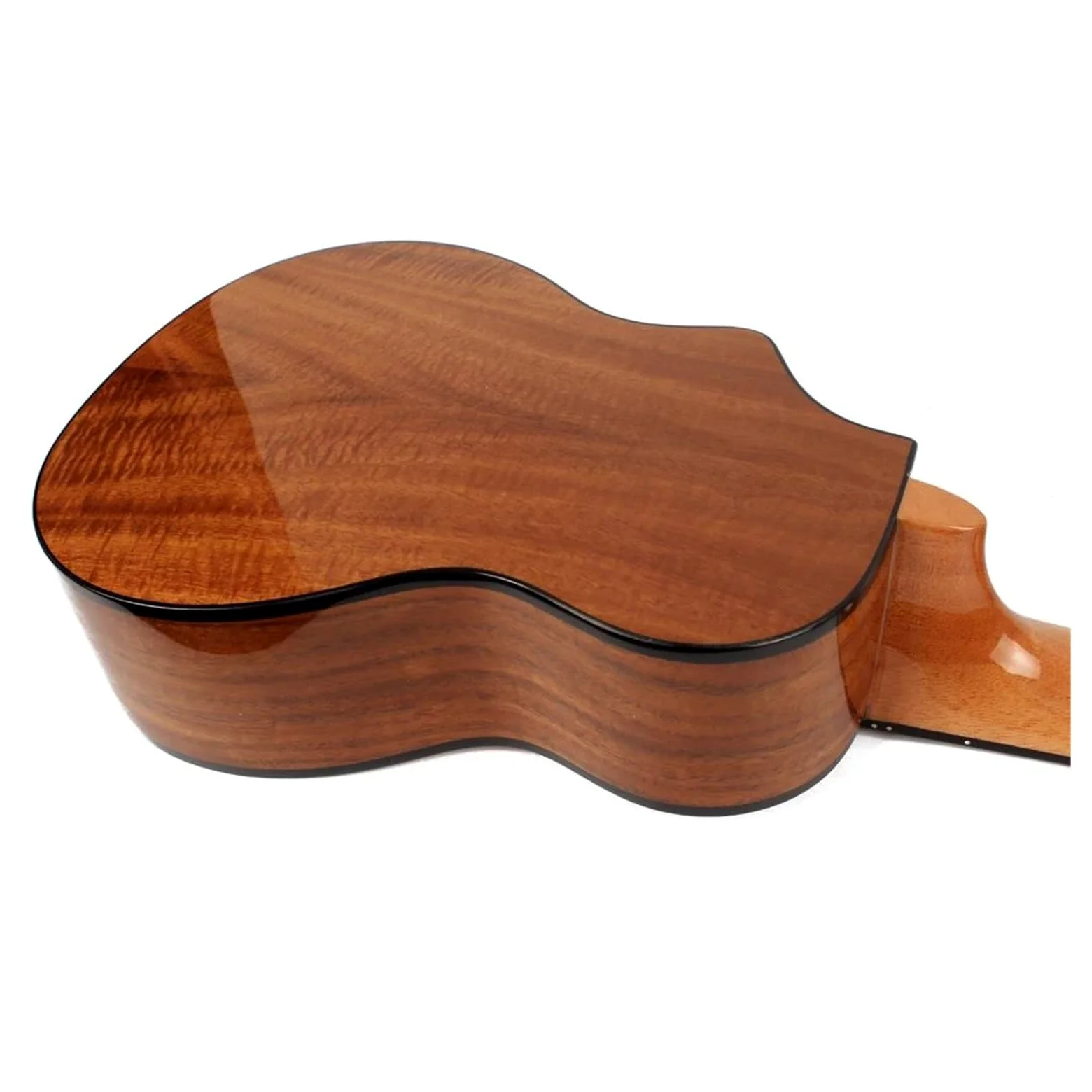 Ukulele Lucido A Spalla Mancante In Legno Massello Adatto Per L'uso Professionale Di Strumenti A Corda Ukulele
