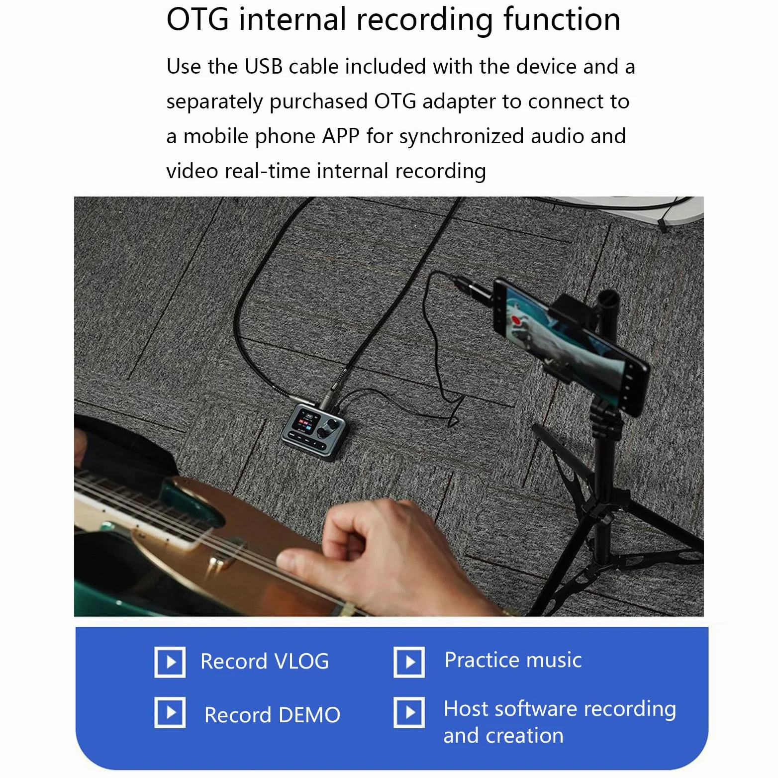Processore multieffetto per Chitarra elettrica e Basso, Amplificatore, Simulazione, riduzione del Rumore, Design per Studio e palco
