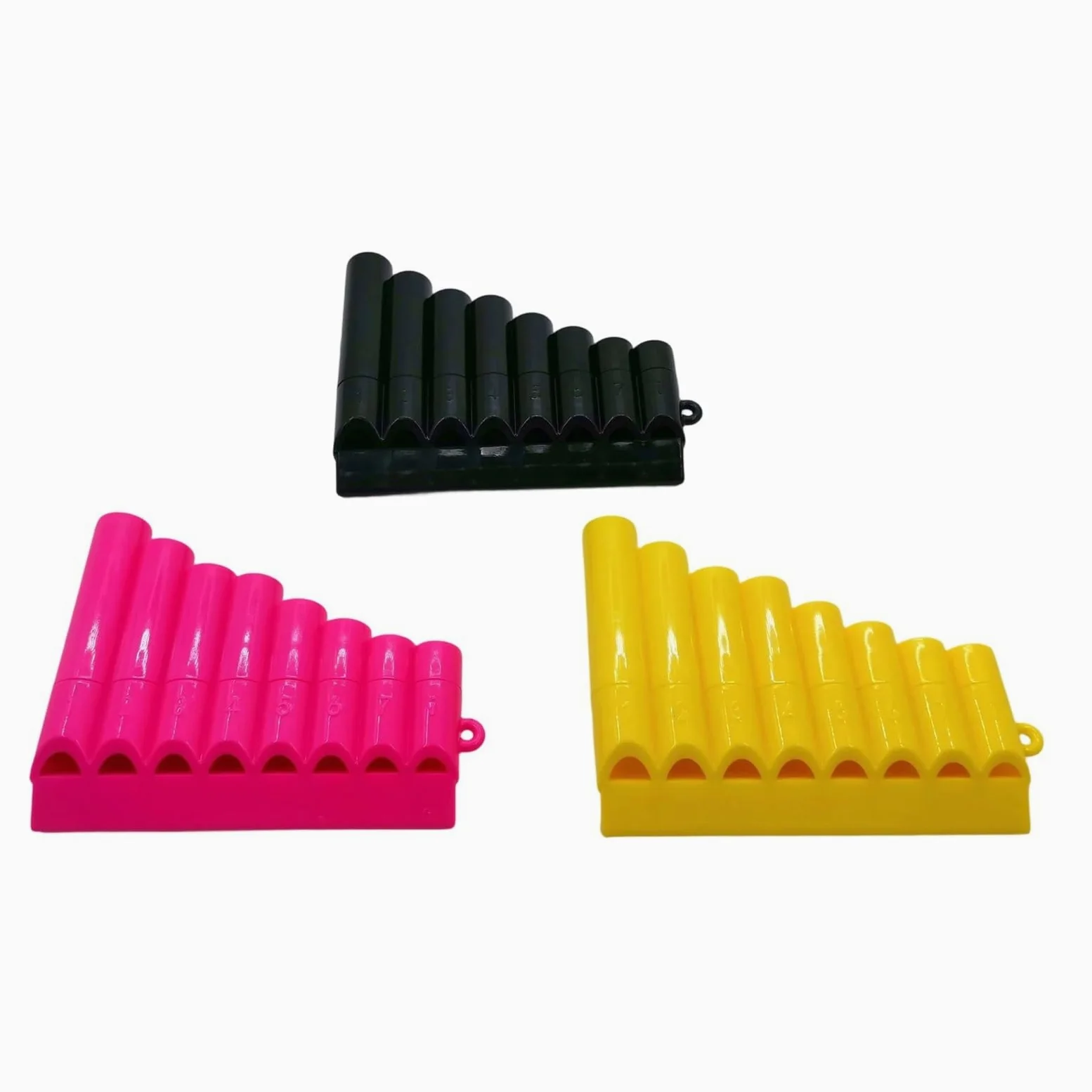 Flauto Di Pan Per Principianti Flauti Di Pan In Plastica Per Esercitazioni Musicali Educazione Precoce E Mini Didattici(Yellow)