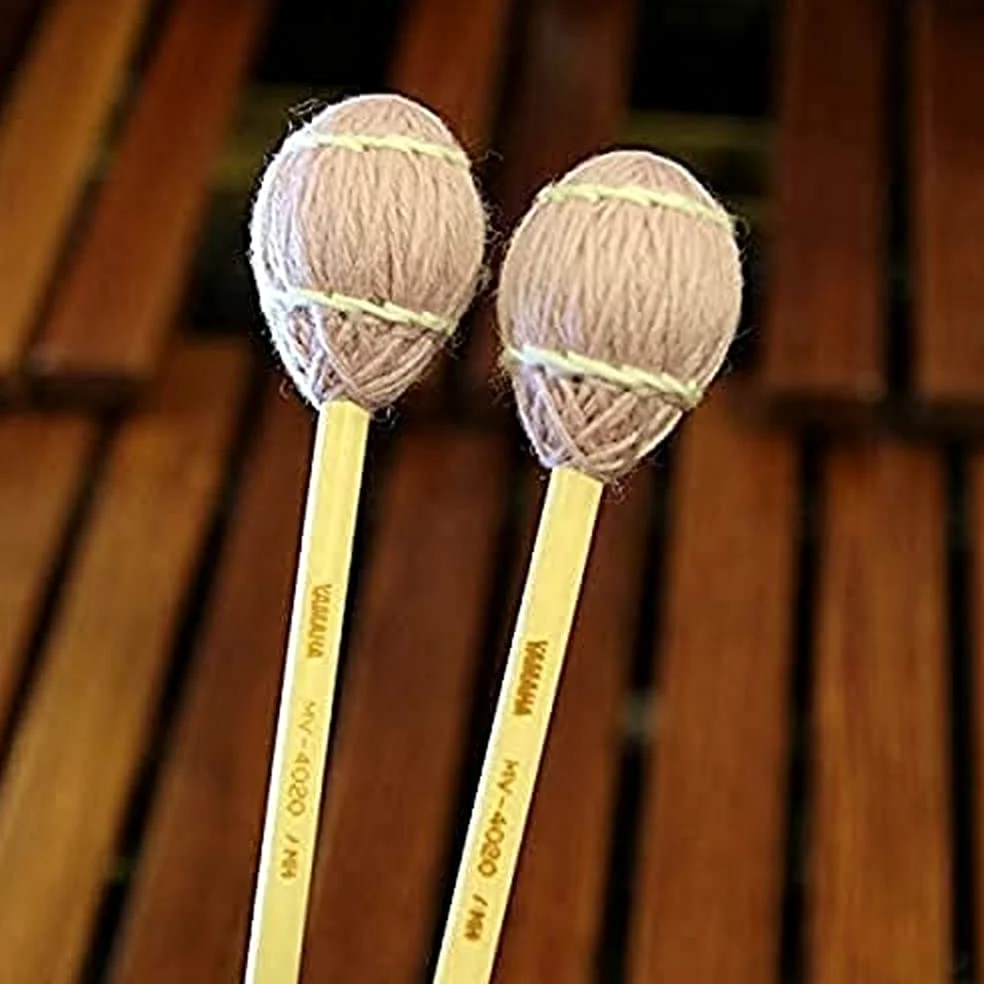YAMAHA Mallet MV 4020 Battente per Marimbafon e Vibrafon, in Rattan, Ø 30x23mm