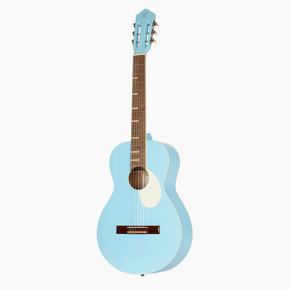 Ortega Guitars Chitarra Full Size - Gaucho Series - Corpo parlor - include Gigbag - Legno di Agathis / blue (RGA-SKY)