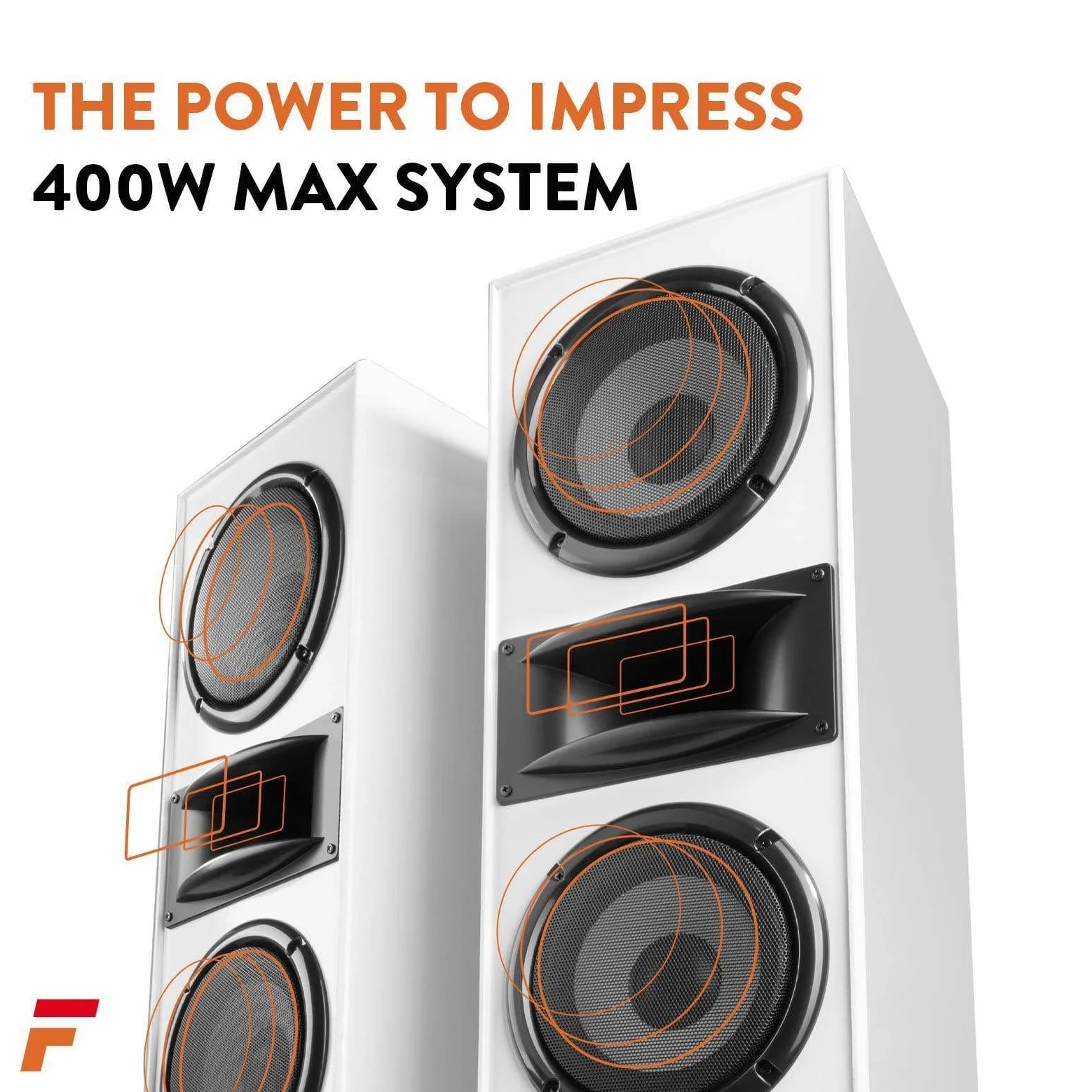 Fenton HF700W Tower Set 2x 6.5 White