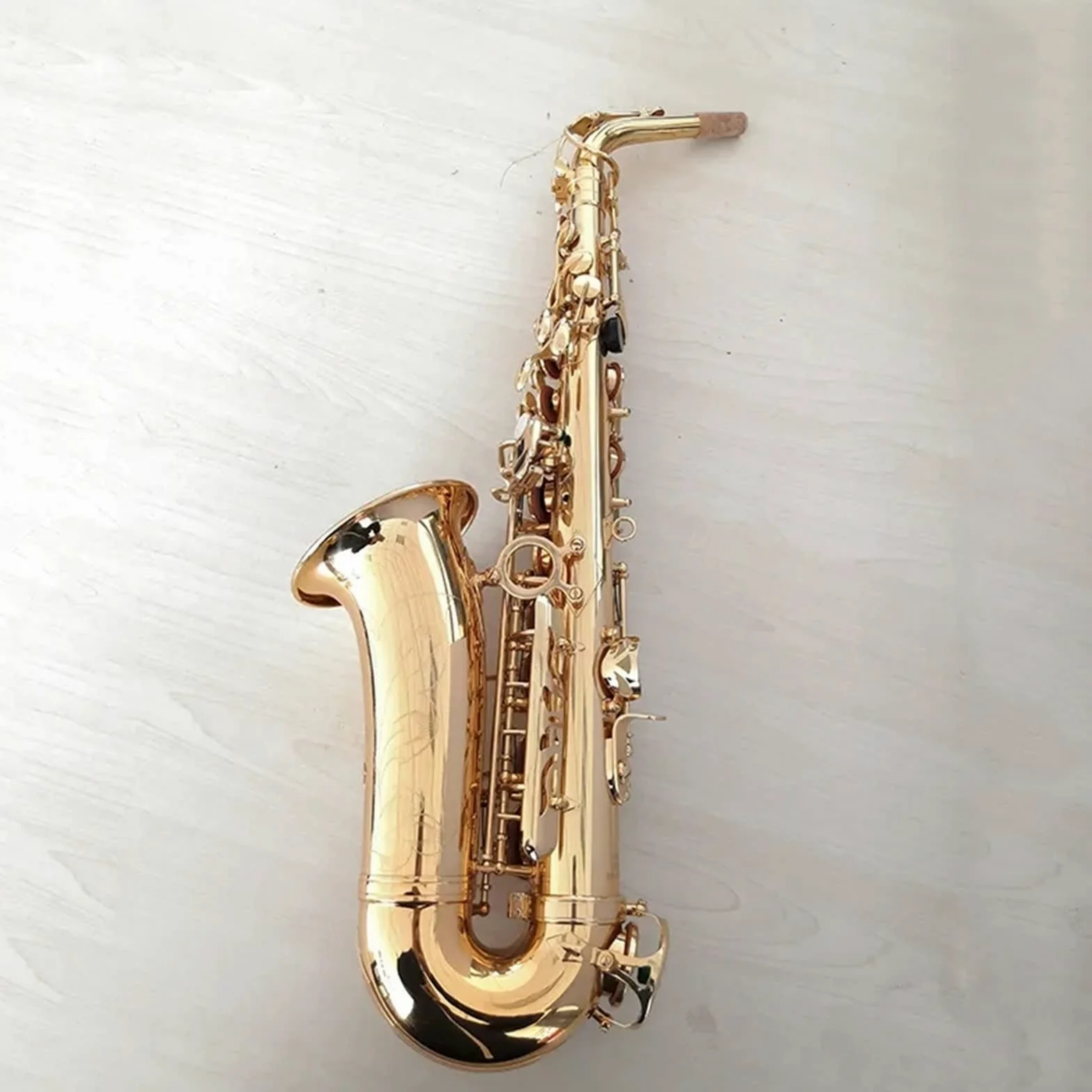 Sax Studente Sassofono Contralto Professionale E-Tune in Ottone Placcato Oro Sax Contralto Professionale