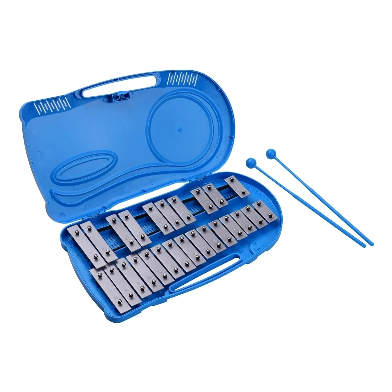 Xilofono Professionale Strumento A Percussione Xilofono Glockenspiel Da 25 Note Con Custodia In Plastica 2 Bacchette