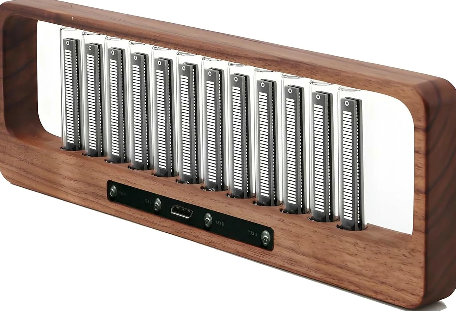 Lampada analizzatore di spettro audio, display RGB per pickup audio, luce tubolare Nixie musica, pickup microfono ad alta sensibilità, 7 modalità preimpostate, perfetta per gli appassionati di musica
