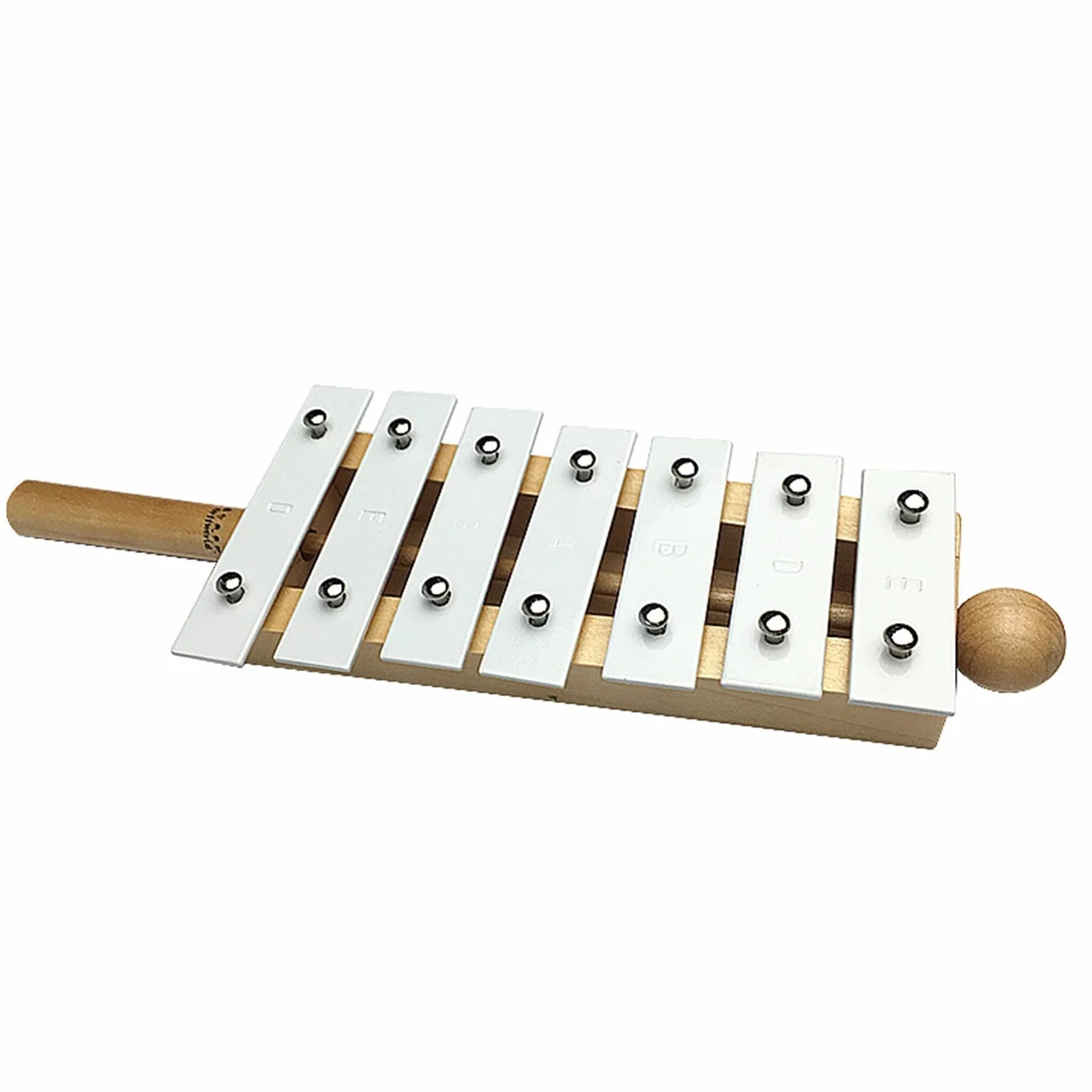 Il Musicista di Pianoforte con Piastra in Alluminio A 7 Toni Batte Il Pianoforte con Il Proprio Manico di Legno per Battere Il Pianoforte E Suonare Il Pianoforte xilofone Musical