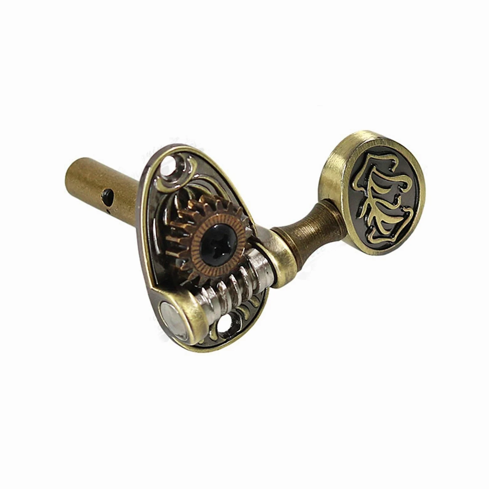 Meccaniche Chitarra Un Set Di Accordatori Per Chitarra Classica Con Paletta Modellata In Bronzo Antico