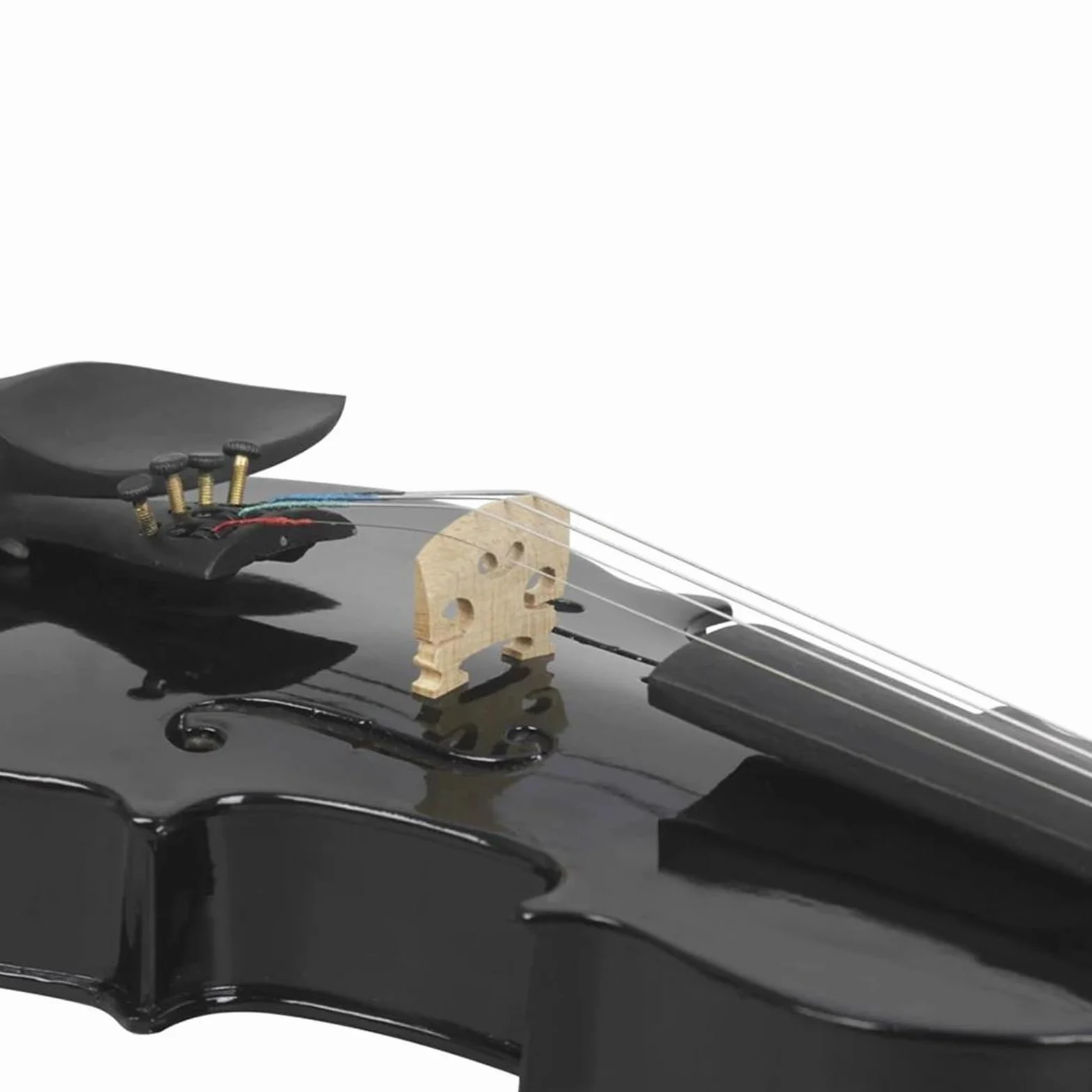 Violino Acustico In Legno Massello Per Strumento A Corda Di Nero 1/8 Con Scatola Di Accessori Per Strumenti Musicali