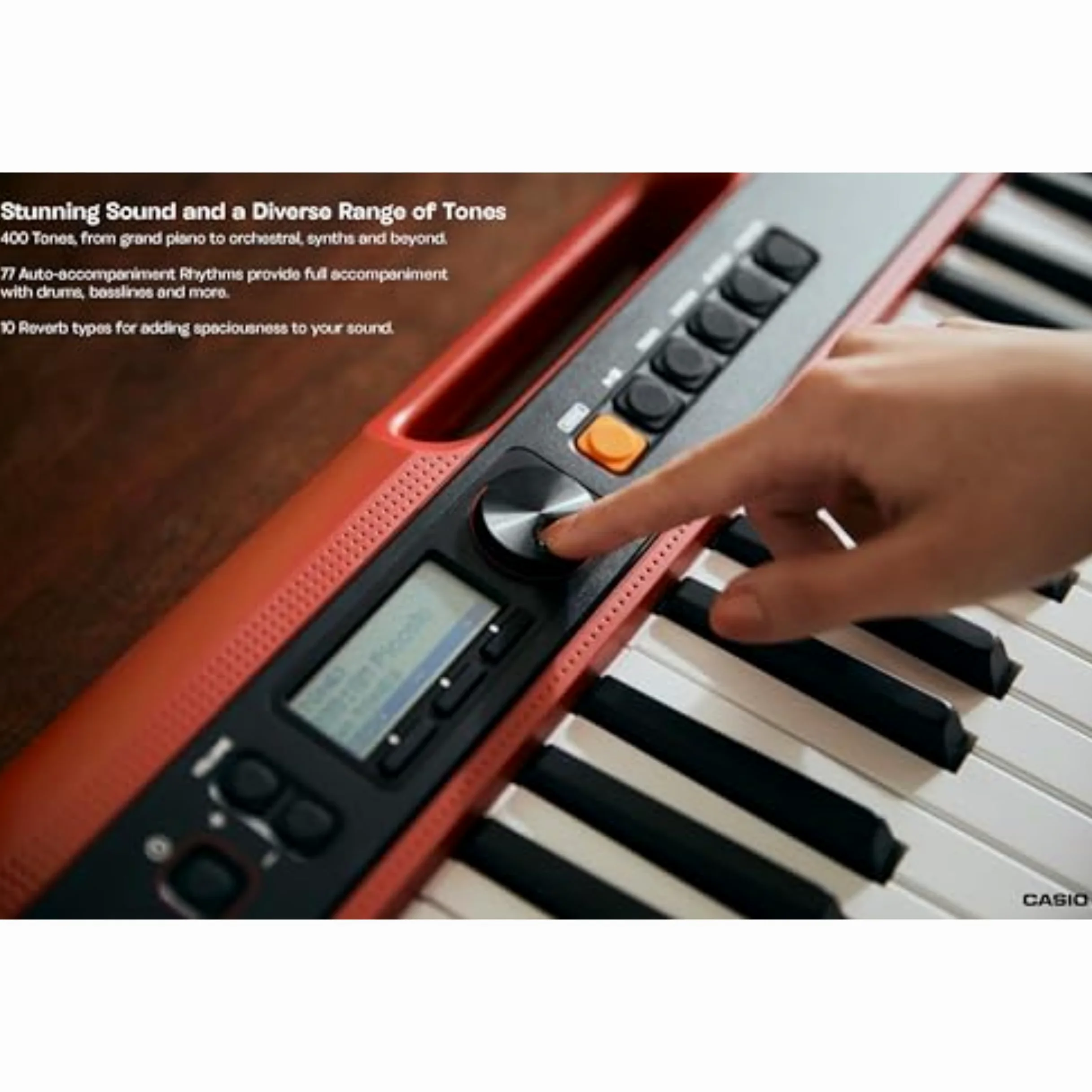 Casio Casiotone, 61-Key Portable Keyboard (CT-S200RD)