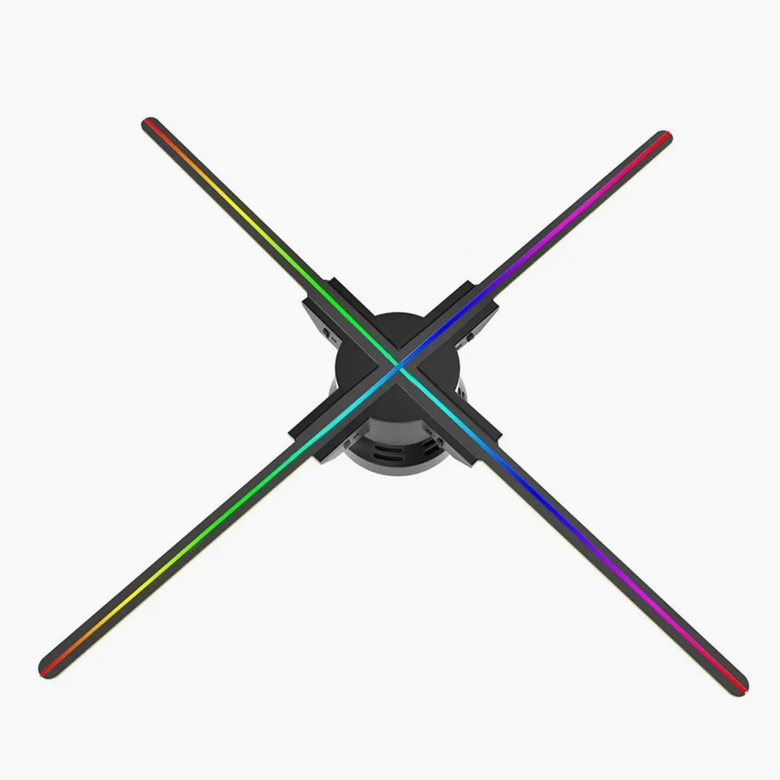 45/52/56/60/65cm 3D olografico Fan, proiettore olografico Multifunzionale Macchina pubblicitaria proiettore Ventilatore Schermo Video Facile da Cambiare(60CM)