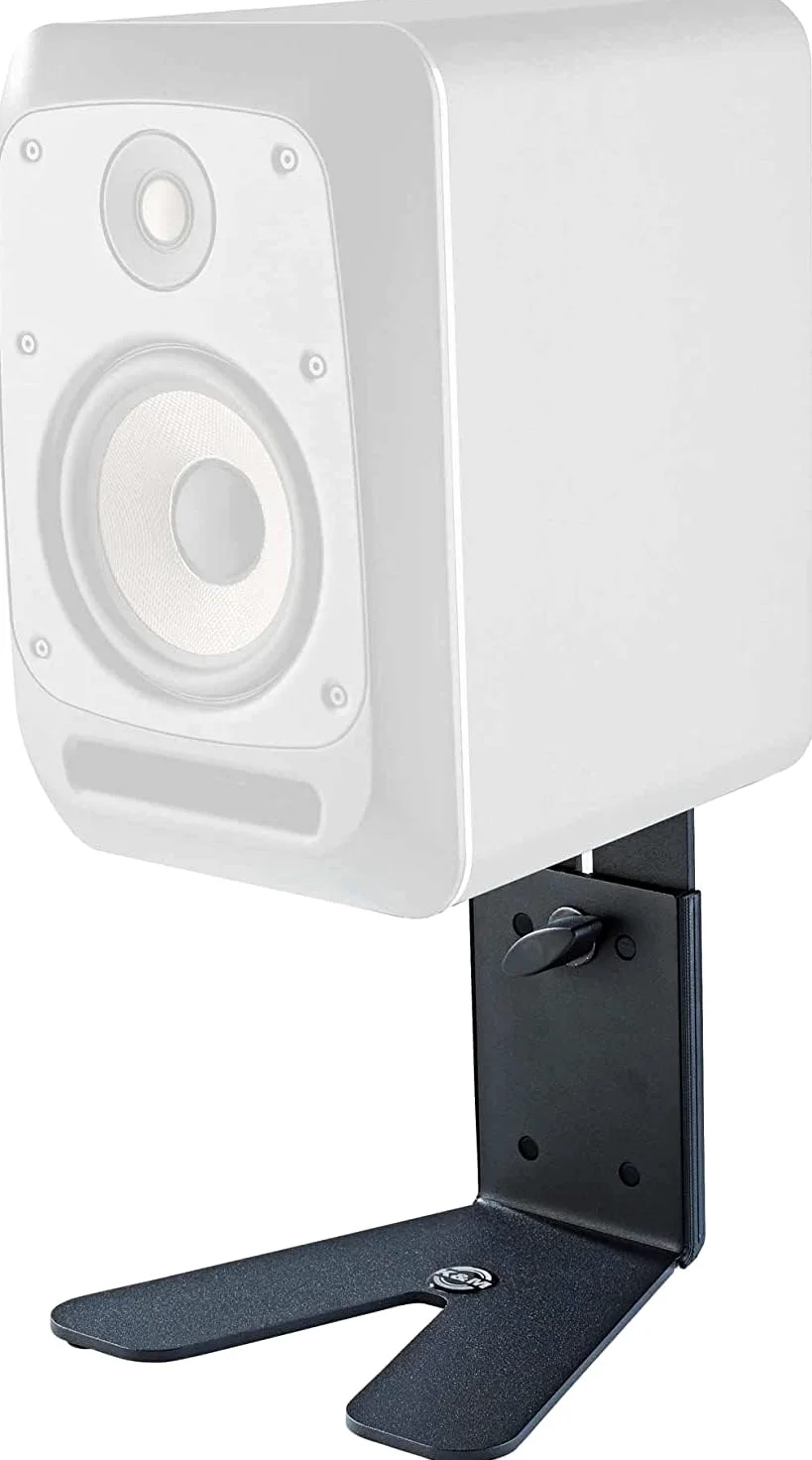 K&M 26774 Supporto da tavolo per monitor nero, in acciaio - supporto regolabile in altezza dal design innovativo