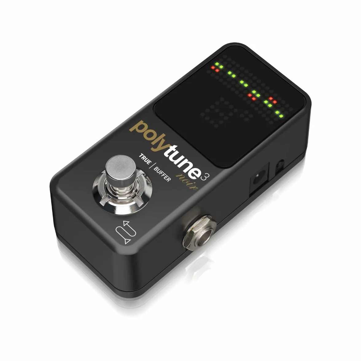 TC Electronic POLYTUNE 3 NOIR Piccolo sintonizzatore polifonico con modalità di sintonizzazione multiple e BUFFER BONAFIDE integrato