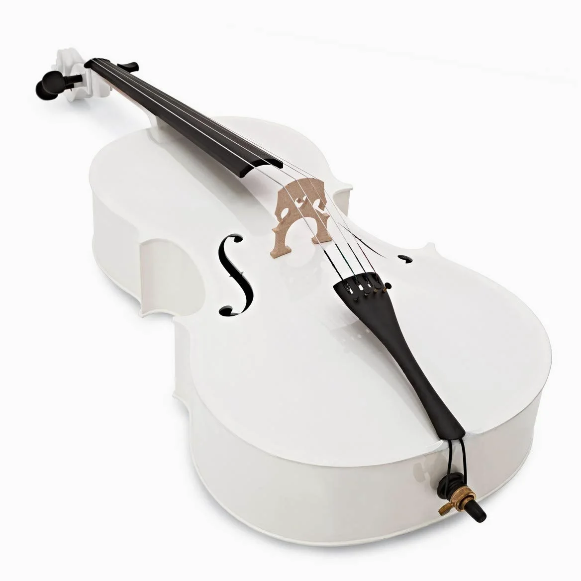 Violoncello da studio Gear4music misura 4/4 con custodia, bianco