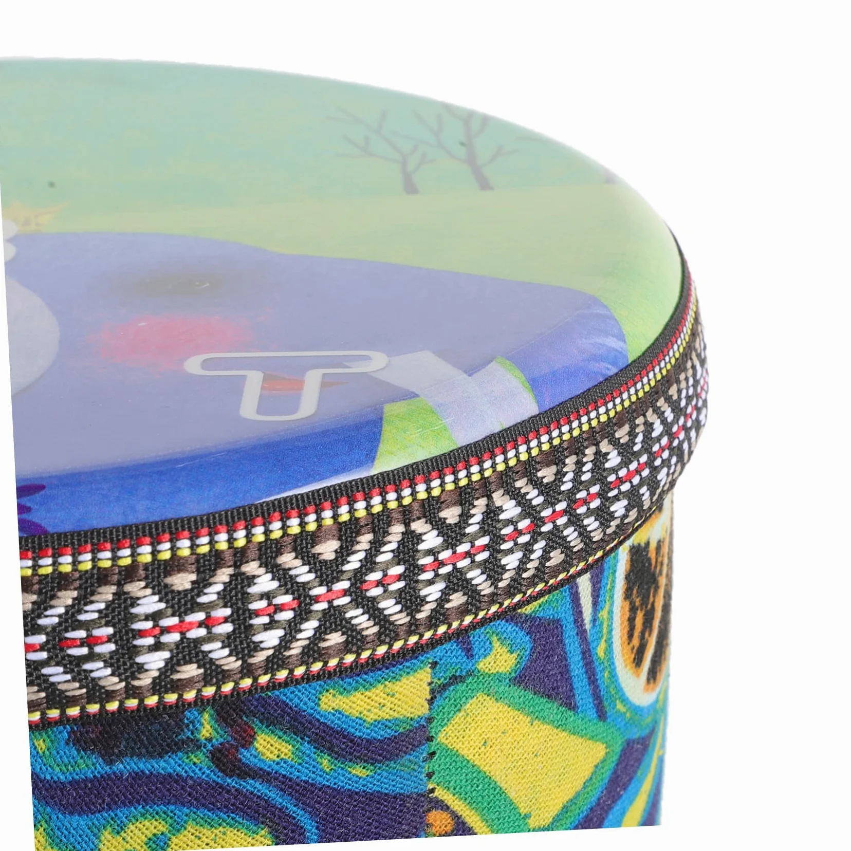 BESPORTBLE Djembe Dipinto Resistente e Anticorrosione Strumento Percussione per Adulti per Performance Musicali e Feste
