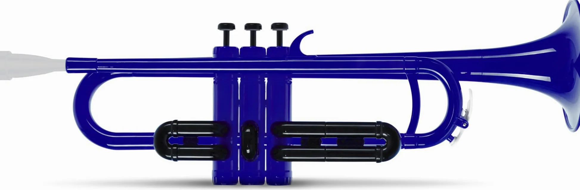Classic Cantabile MardiBrass Tromba in ABS Plastica - Valvole Perinet - 510g leggera - Foratura: 11,6 mm - incl. Bocchino e Gigbag - blu