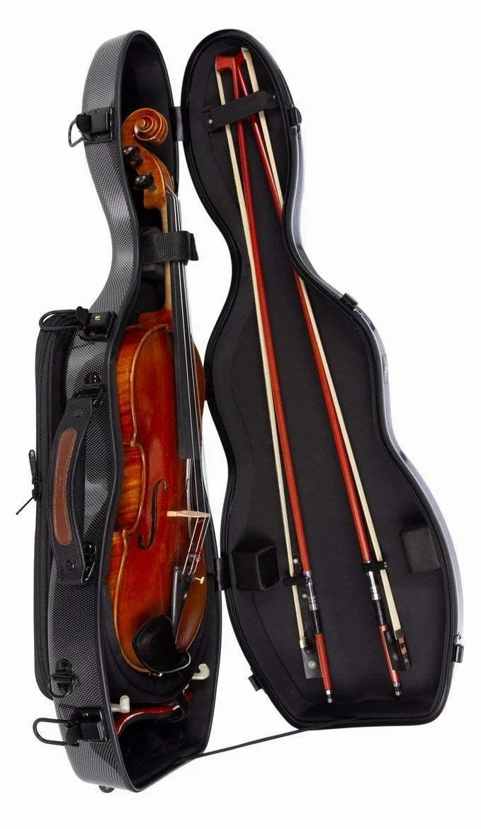 Custodia per violino Fiberglass Ultra Light 4/4 point black M-Case