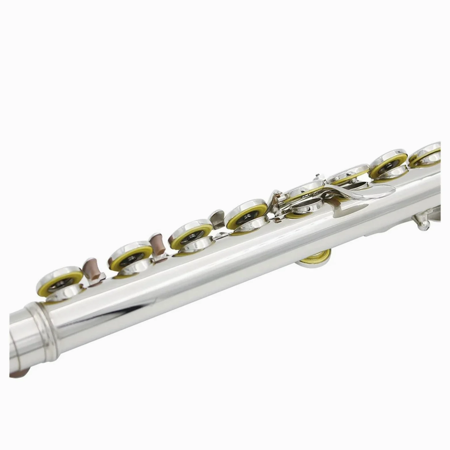 Flauto 16 fori aperti chiusi Chiave C Flauto traverso professionale Strumento musicale da concerto con guanti in bastoncino di stoffa for pulizia