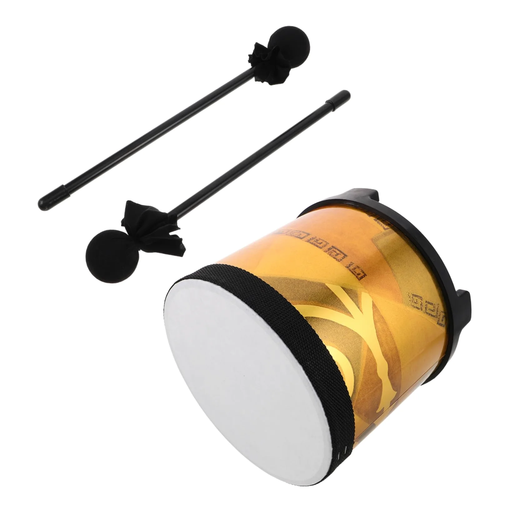 ABOOFAN Floor Tom Strumento Orff per Educazione Musicale Prescolare con Bacchette Percussione per Principianti Leggero e Resistente per Apprendimento Musicale Infantile