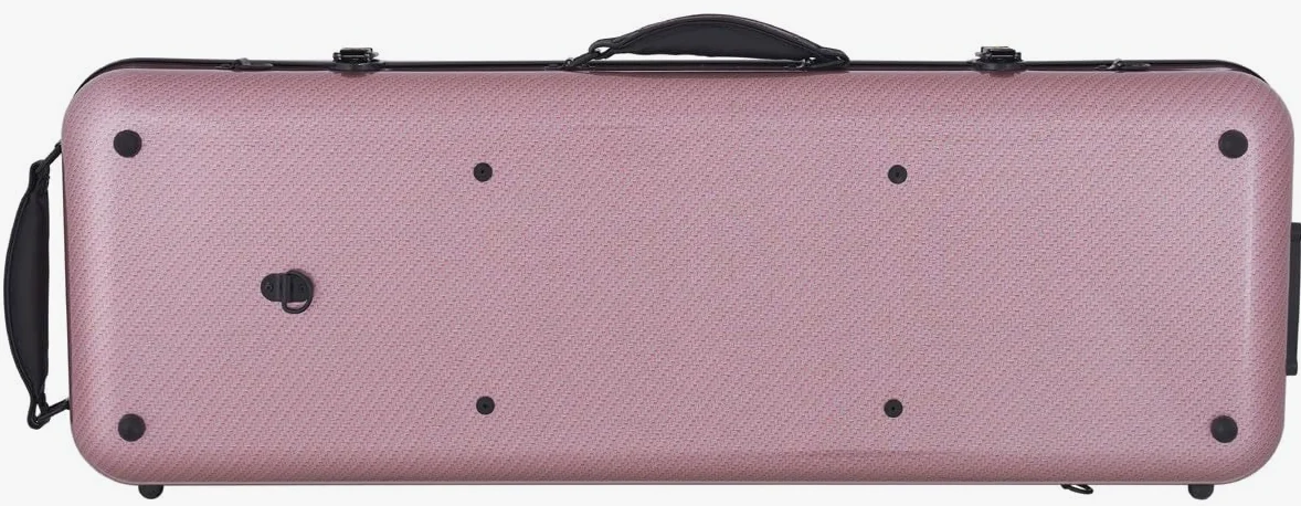 Custodia per Viola Fiberglass 38-43 Oblong special rosso M-case + borsa musicale