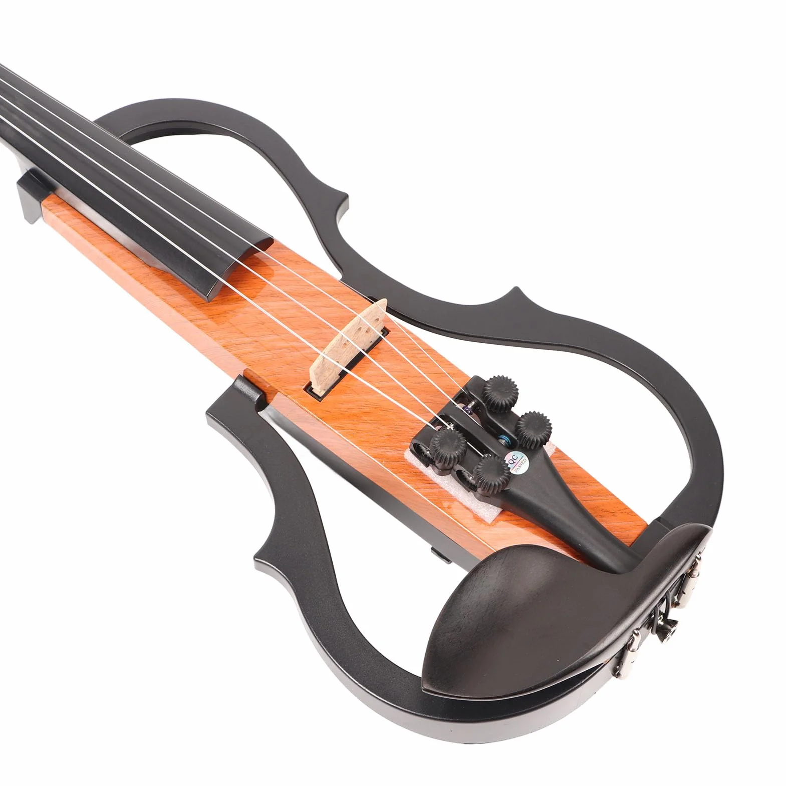 Violino elettrico silenzioso 4/4 in fibra di carbonio acero set di violino silenzioso con panoramica portatili leggeri per artisti per artisti di pratica