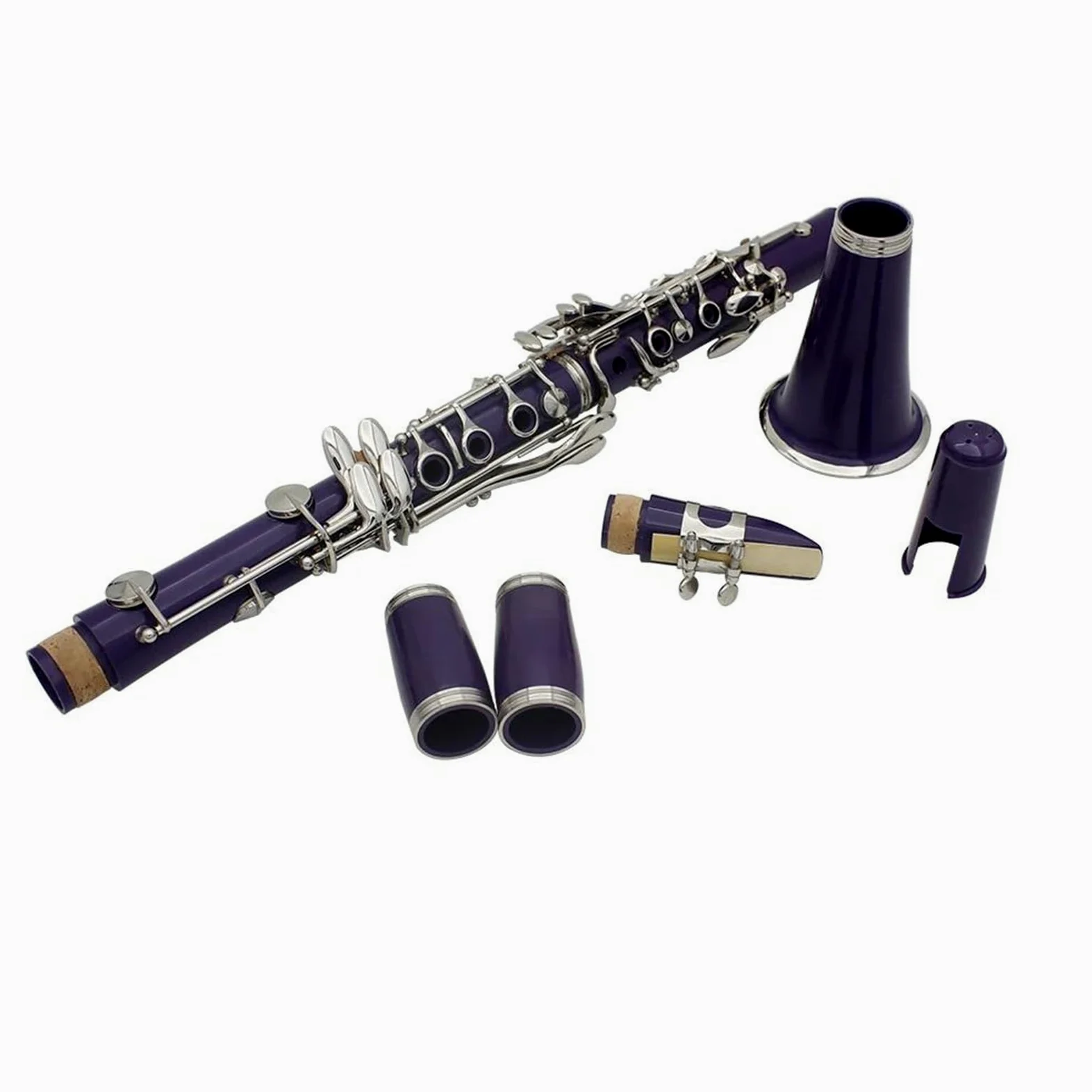 Clarinetto Professionale Clarinetto Clarinetto Sib 17 Tasti 6 Anelli Clarinetto Viola Strumenti Musicali Professionali(A)