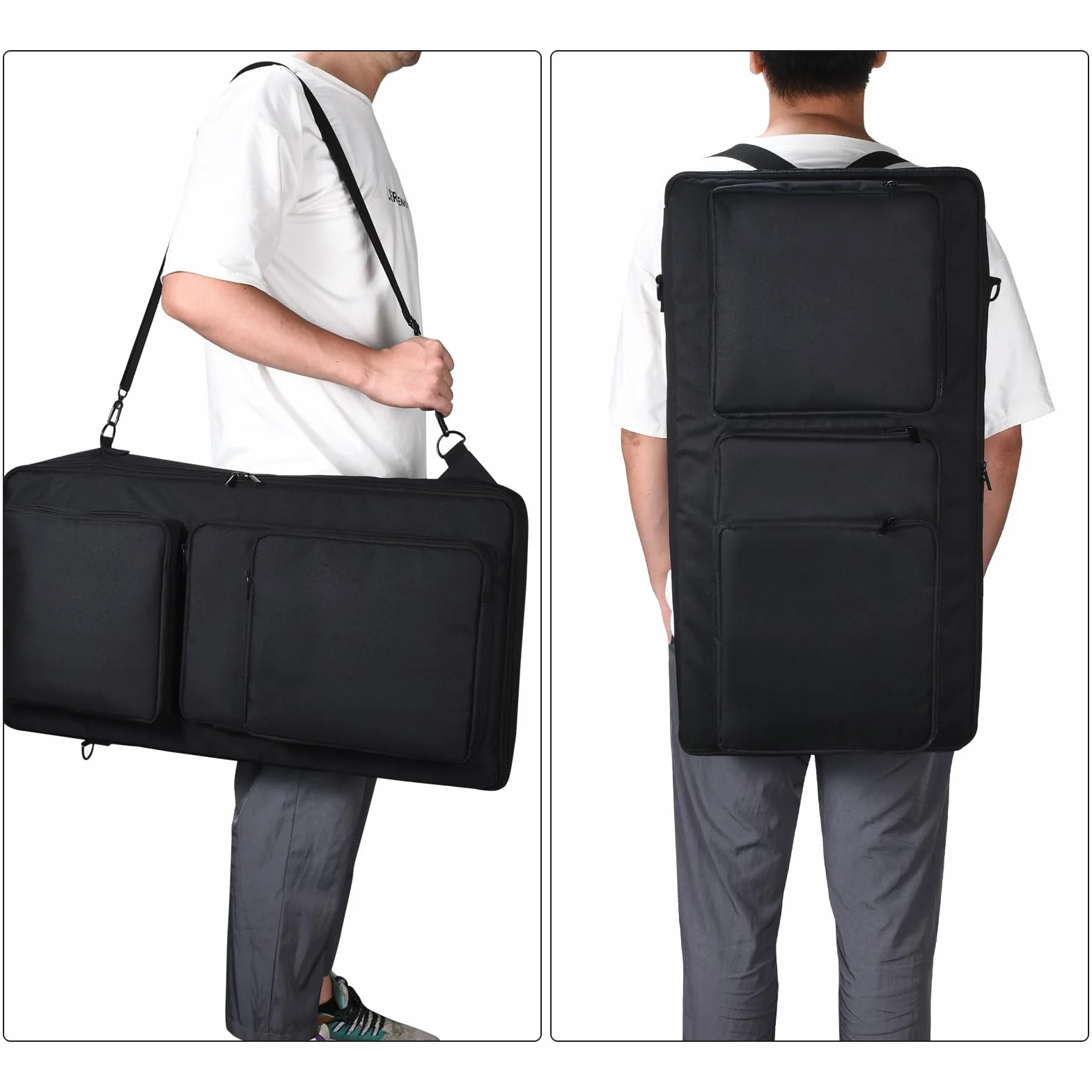 Consolle per DJ Borsa Custodie per Pioneer DJ DDJ-FLX6/DDJ SX SX2 SX3,Custodia da Viaggio Portatile di Ricambio con Tracolla e Trasporto,Borse per Cuffie,Tablet,Cavo,Caricabatterie (Nero)