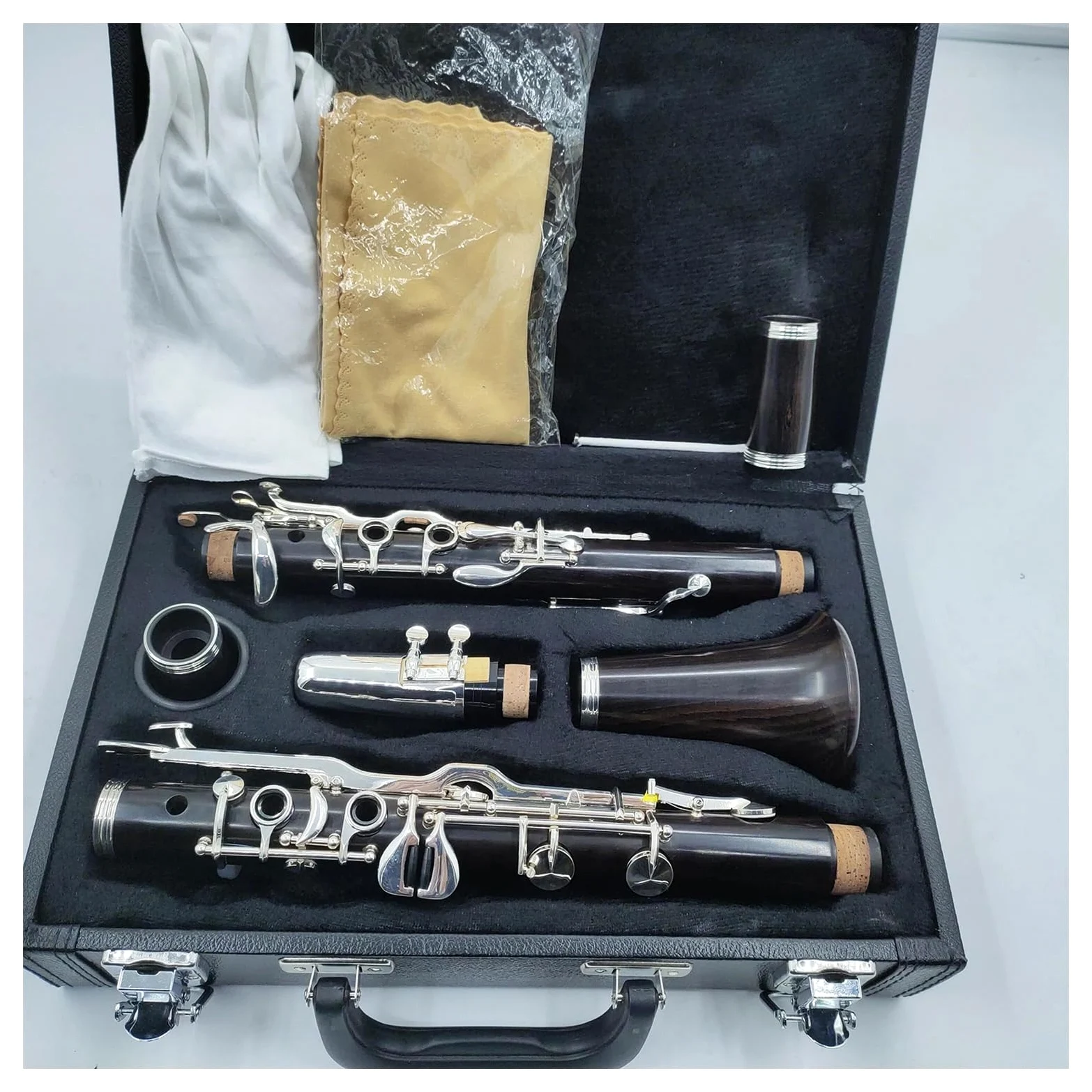 Clarinetto Con Corpo In Legno Di Ebano Tono G A 18 Tasti Con Custodia E Accessori Clarinetto per Principianti
