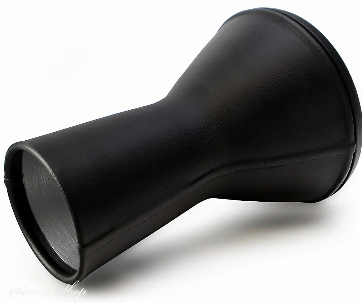 Tamburo orientale in alluminio pressofuso con rivestimento in pelle