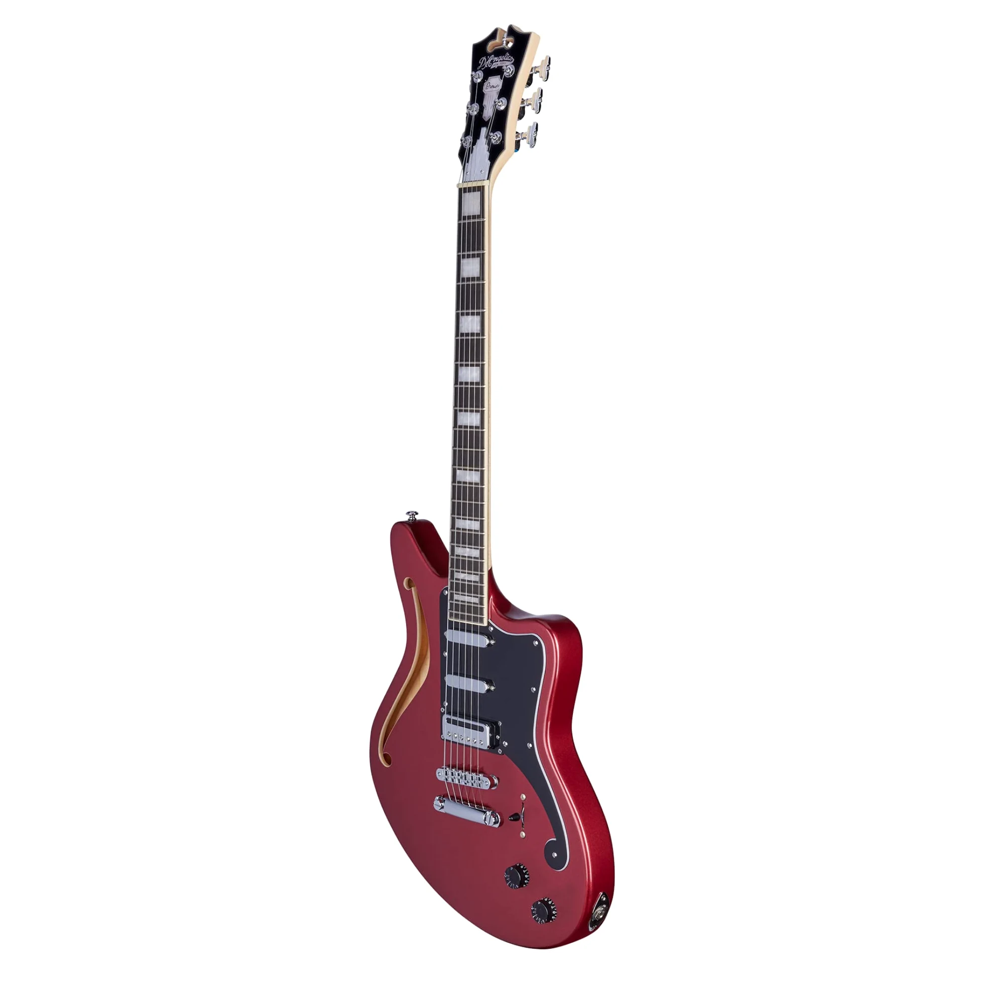D'Angelico Premier Bedford SH Oxblood Semi-Acoustic Guitar with Gig Bag