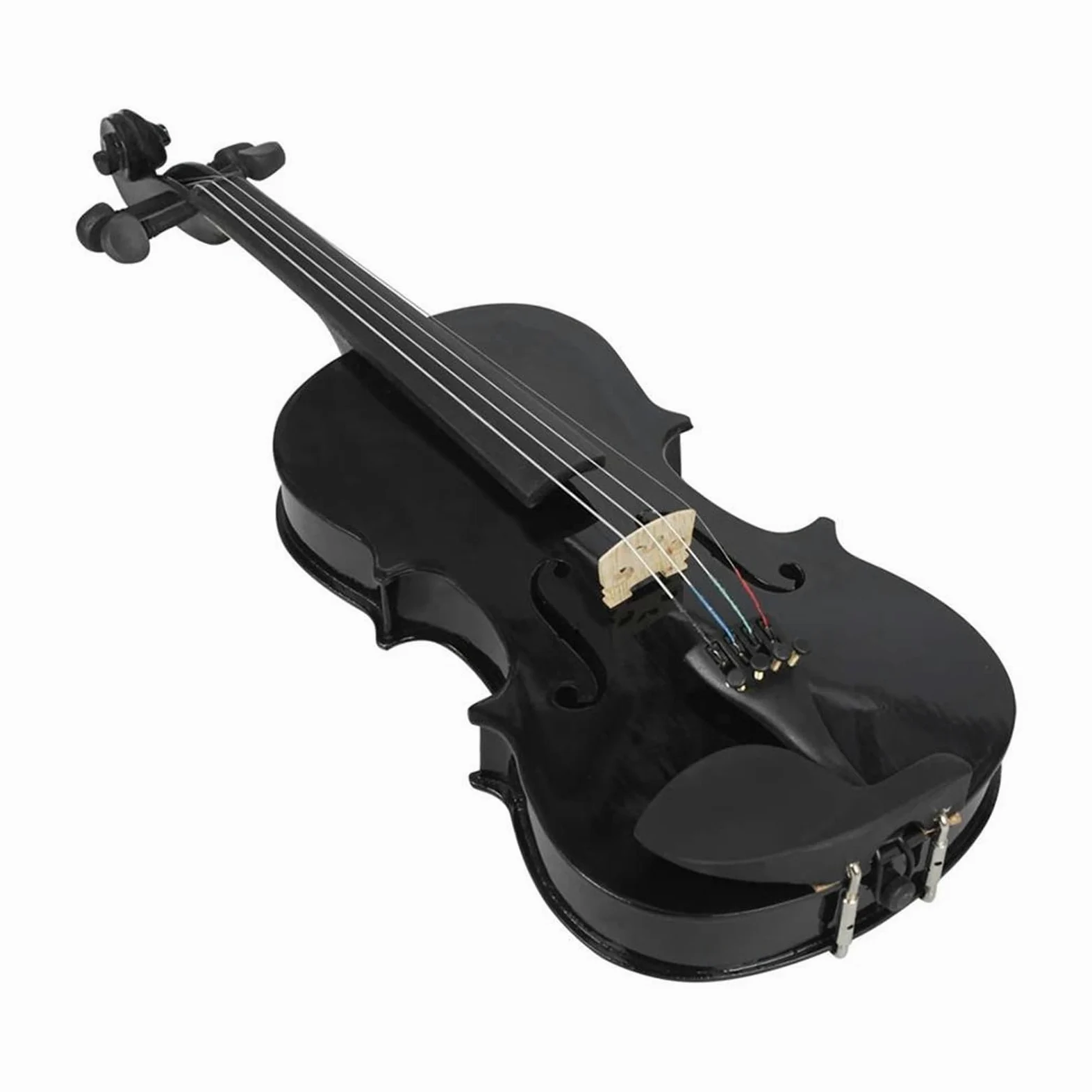 Violino Acustico In Legno Massello Per Strumento A Corda Di Nero 1/8 Con Scatola Di Accessori Per Strumenti Musicali