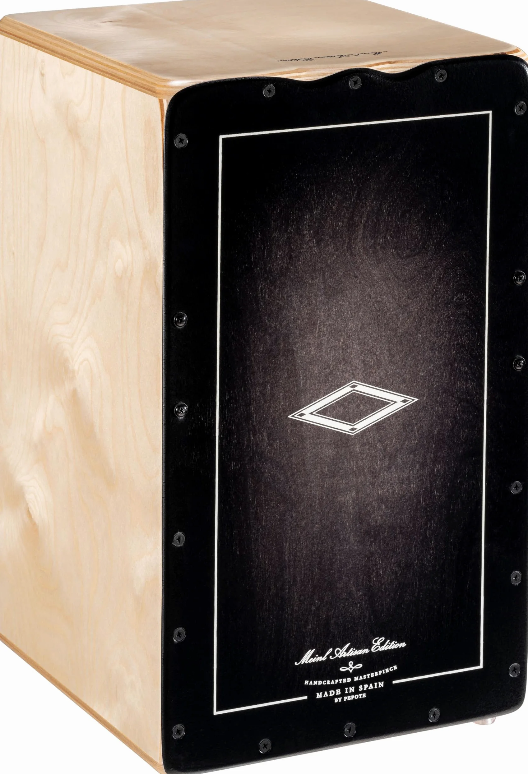 Meinl Percussion Artisan Edition Cajon Soleá Line, Colore Ebony Burst (AESLEYB)